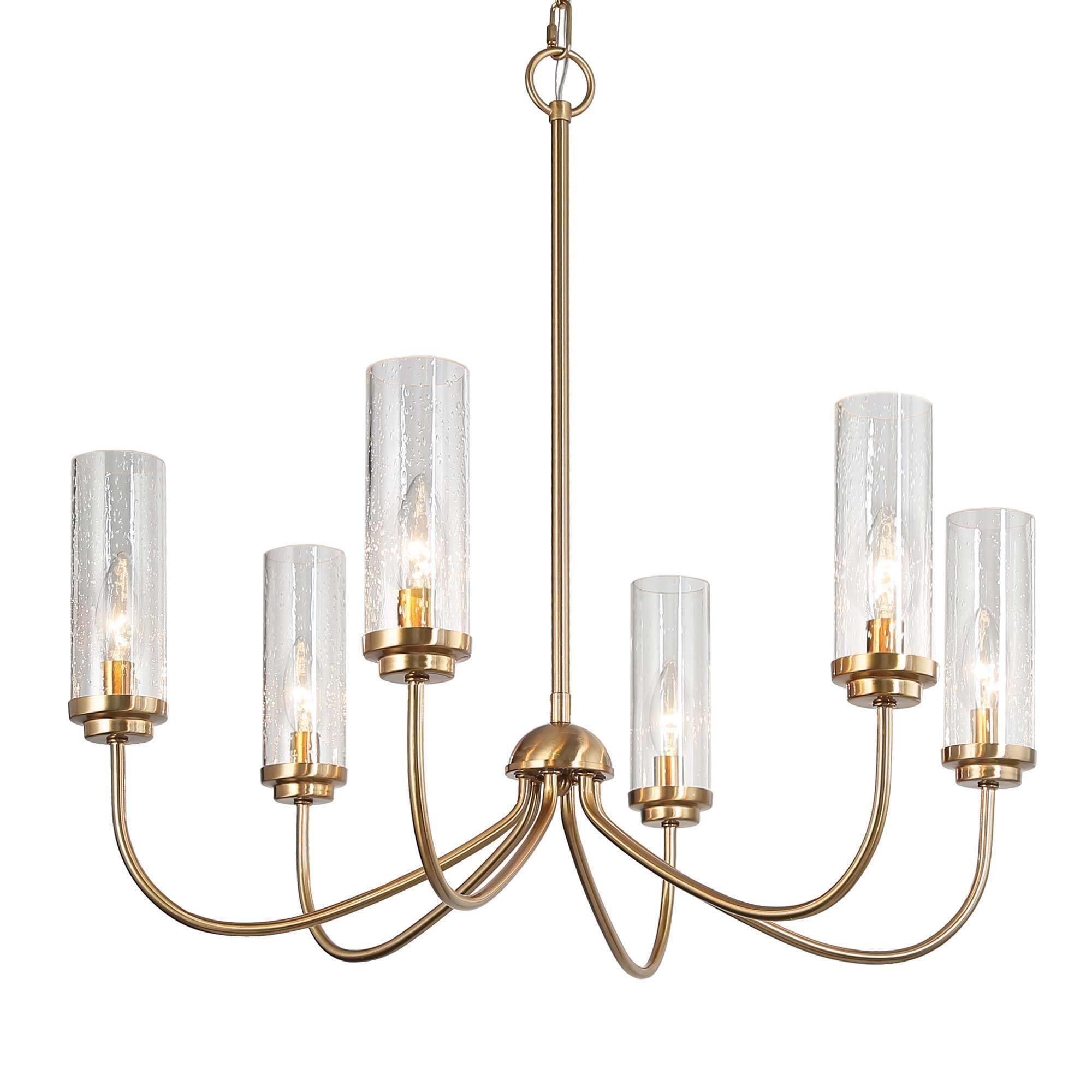 LNC Ellan 6-Light Multiple Finishes Gold Modern/Contemporary Led ...