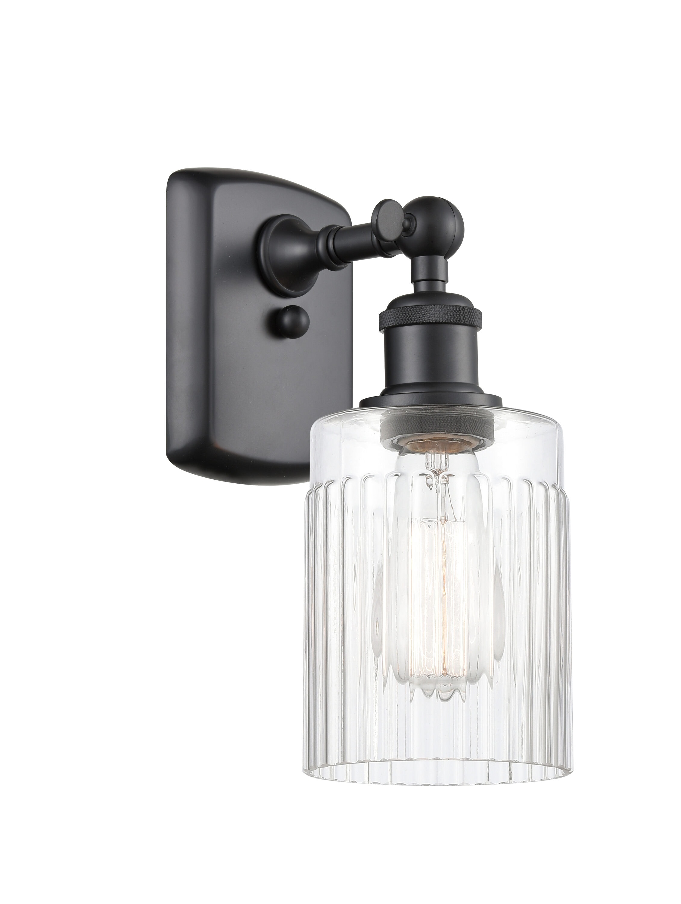 Innovations Lighting 516-1W-BK-G342 Hadley 4.5-in W 1 -Light Matte Black Wall Sconce