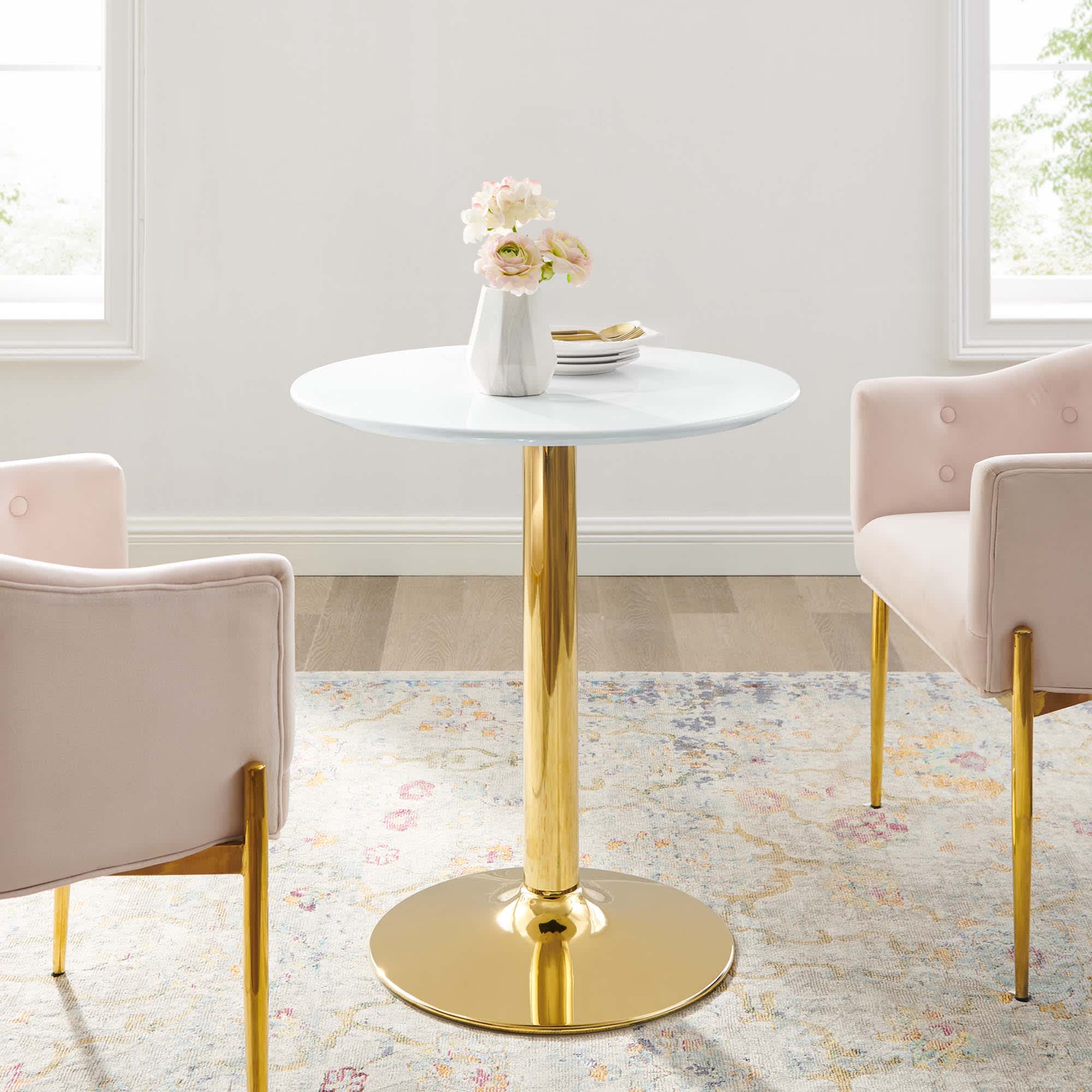 Modway EEI-4543-GLD-WHI Dining-Tables - View #2