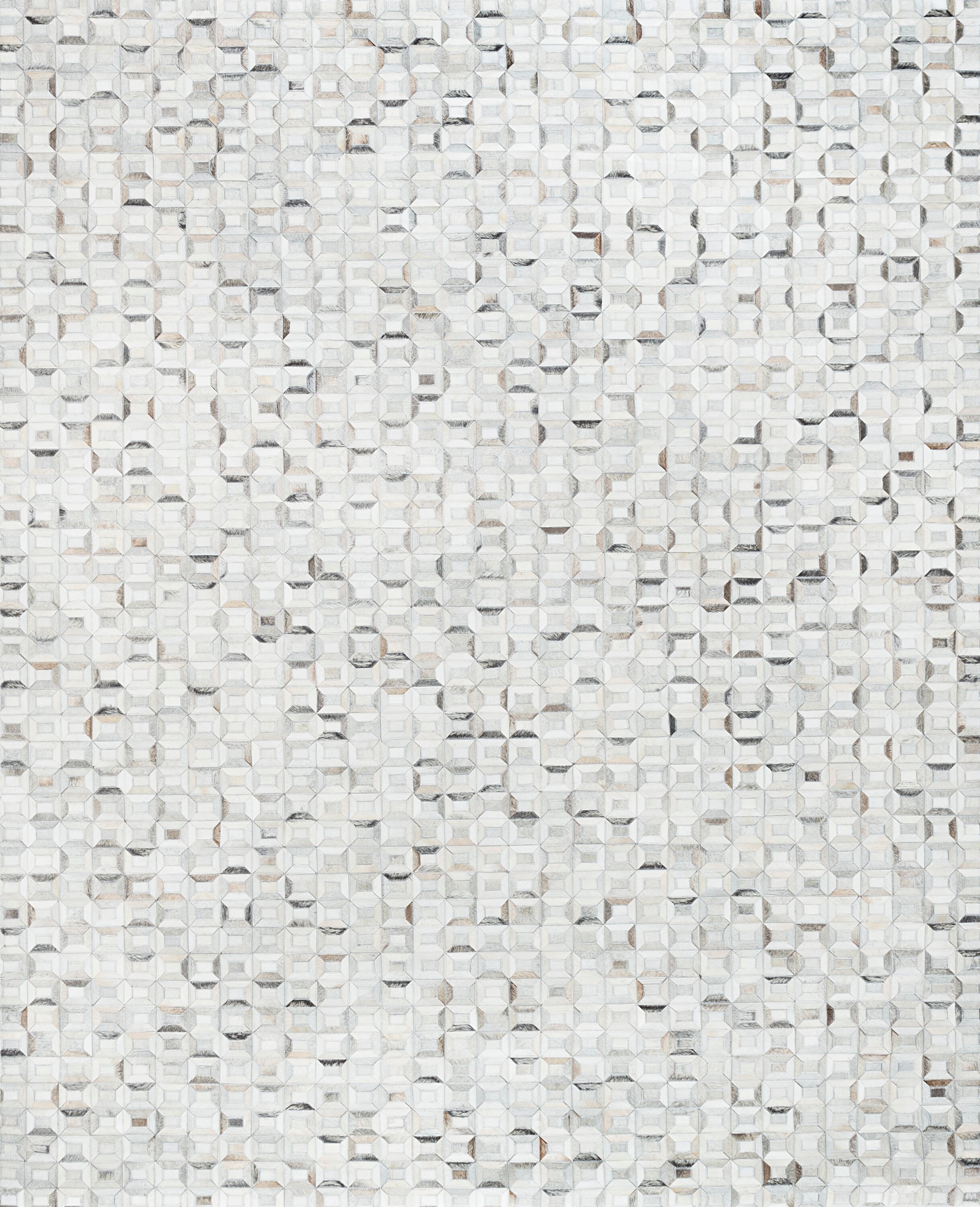 Pasargad Home PTX-5113 8X10 Cowhide 8 X 10 Cowhide Silver Indoor Area Rug