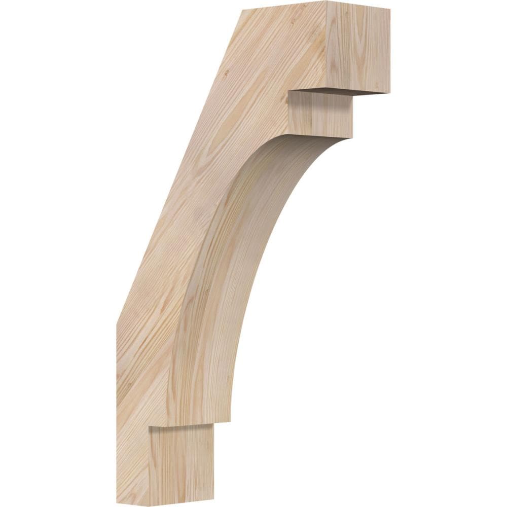 Ekena Millwork BRC06X16X28MRC00SDF 5-1/2-in x 16-in x 28-in Douglas Fir Unfinished Wood Merced Smooth Knee Brace