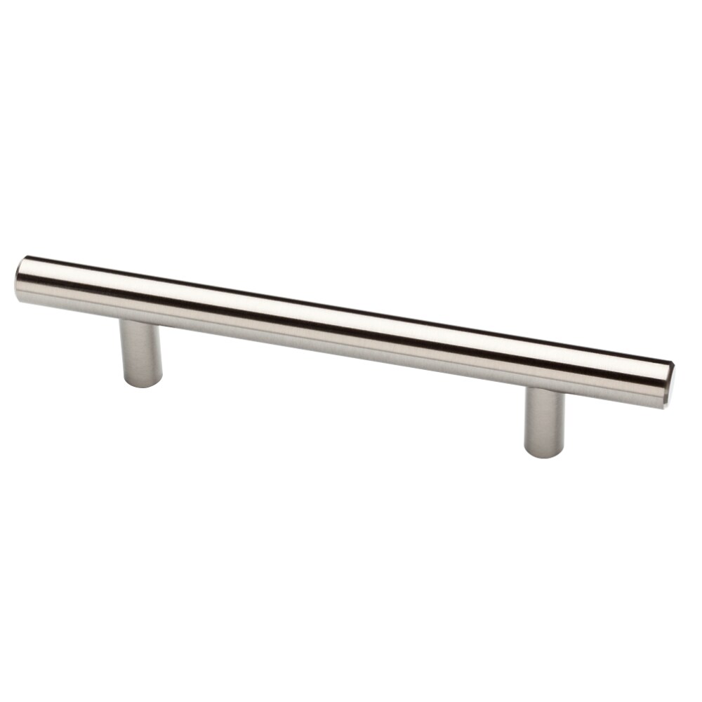 Franklin Brass Bar 4-in Center to Center Brushed Steel Cylindrical Bar ...