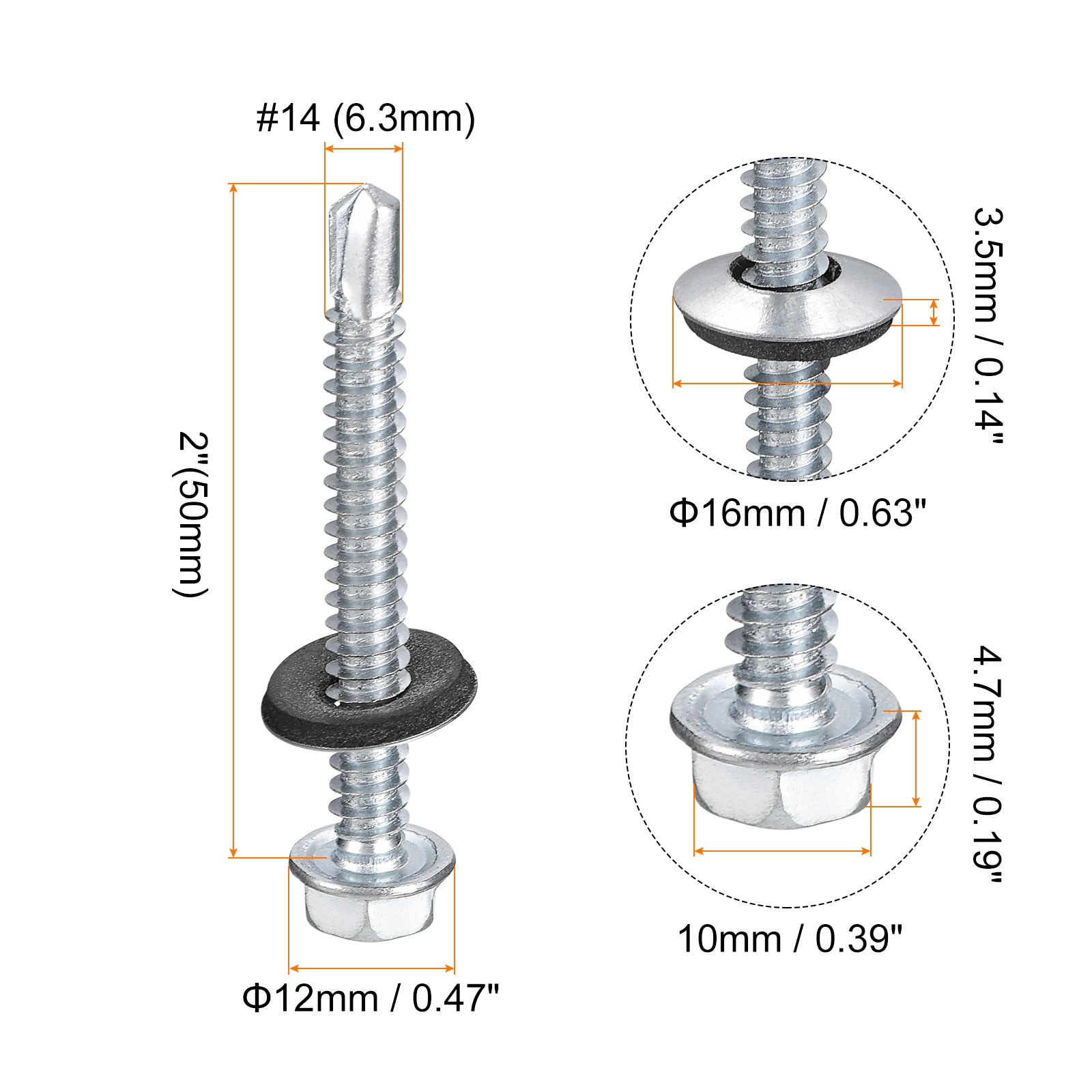 Unique Bargains S25072801UX0810 Metric-Machine-Screws - View #2