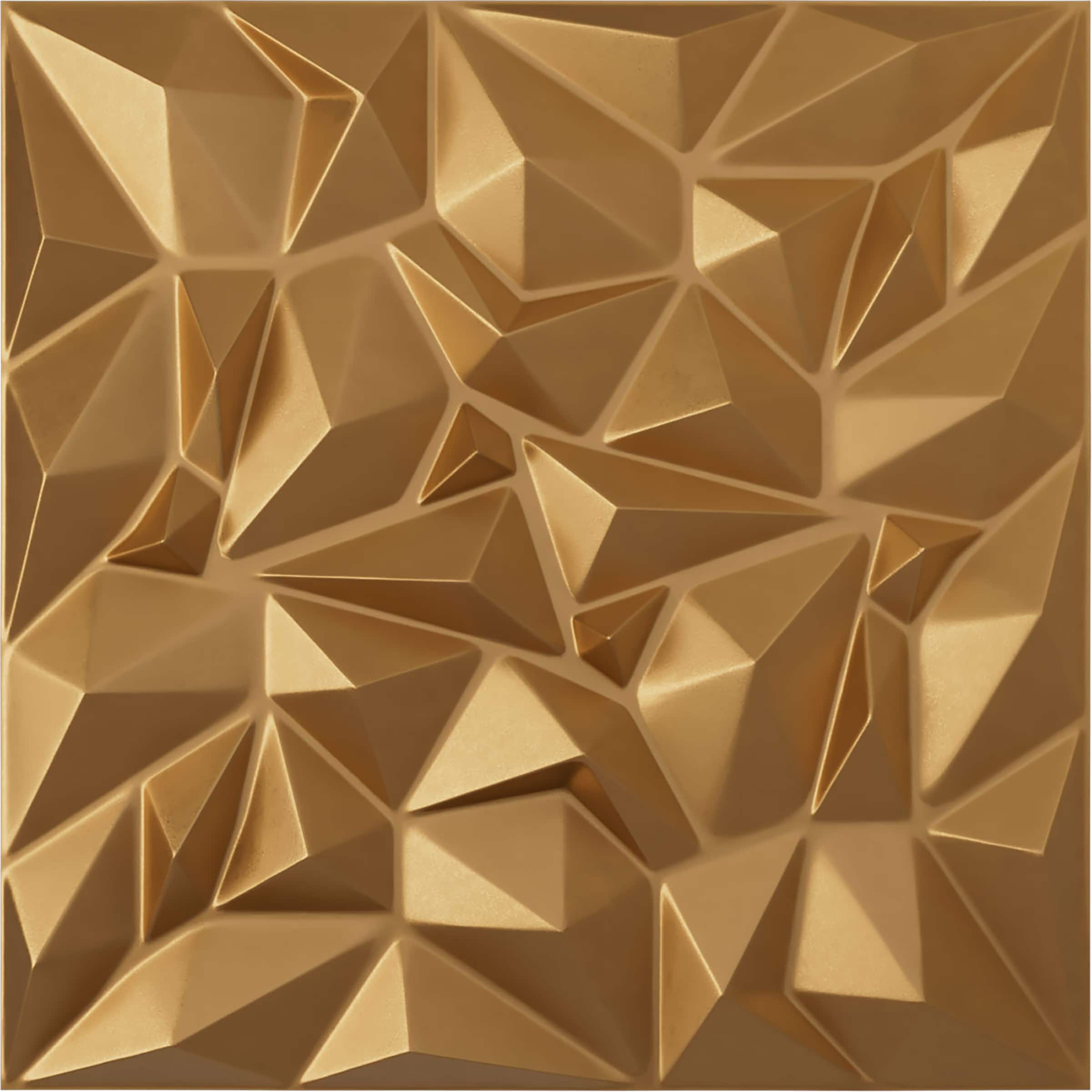 Ekena Millwork WP20X20LTBGL 19-5/8-in x 19-5/8-in Embossed Paintable/Stainable Gold PVC Abstract Wall Panel ( 2.67-sq ft )