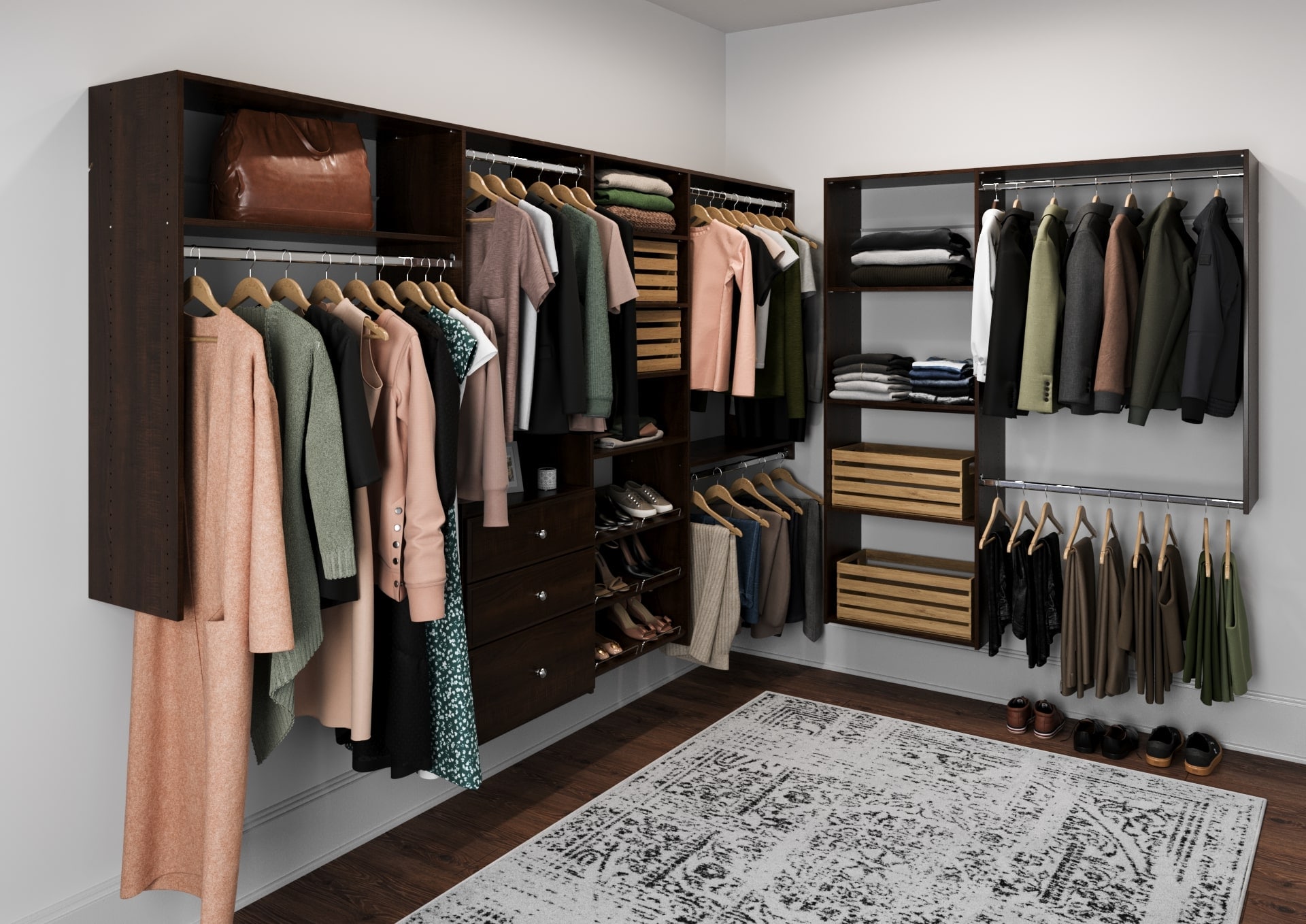 Wood Closet Shelving Plan PDF, Wardrobe Closet Organizer, Closet Rack  System 