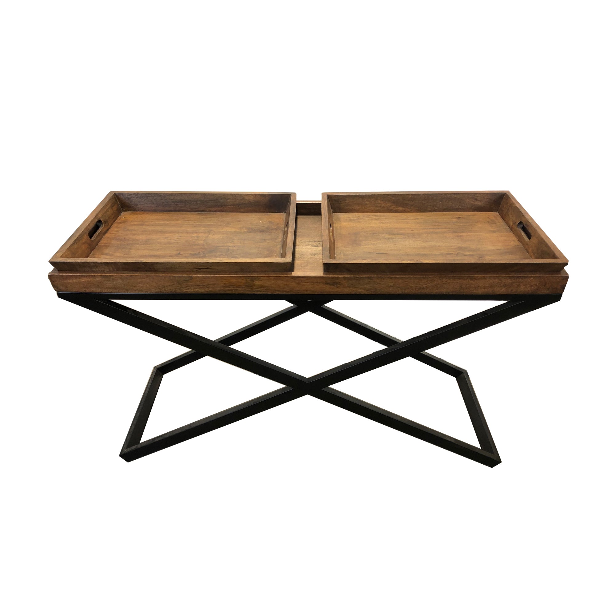 Primitive PC191022710 Table Top Finish Pine Wood Craftsman Coffee Table