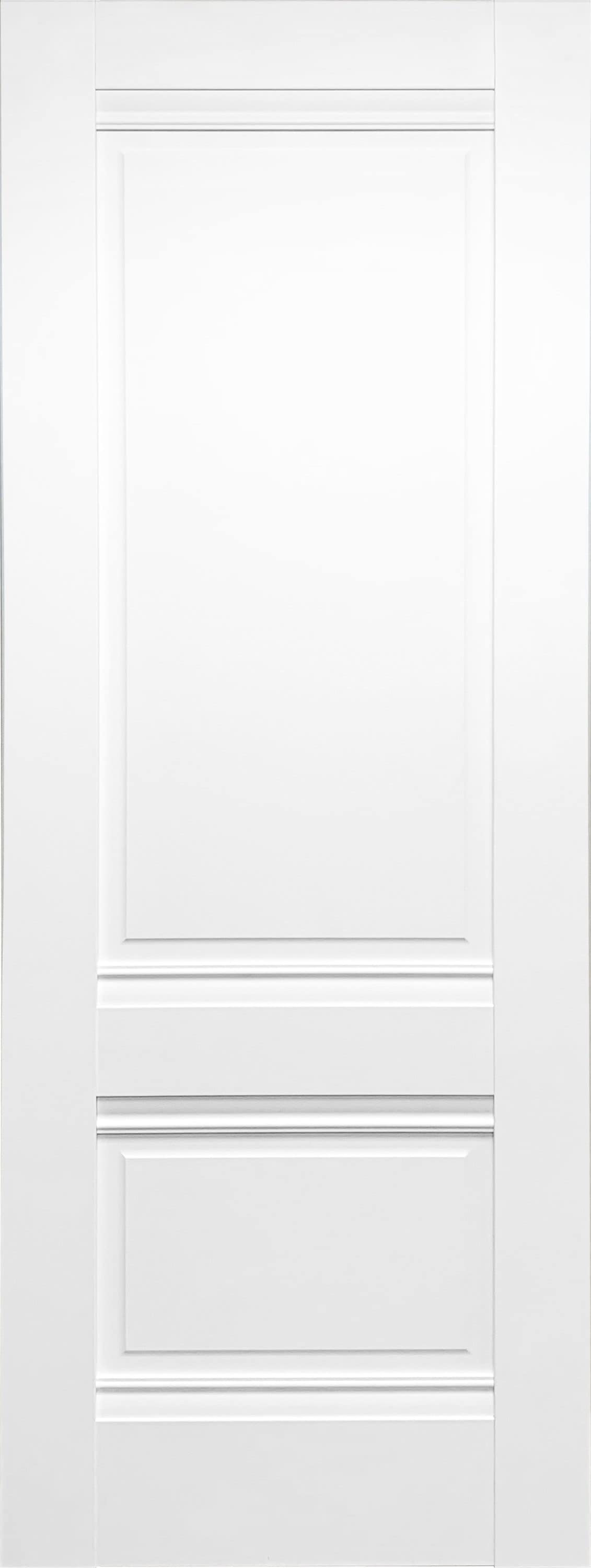 Valusso Design VD810882 Destin 30-in x 80-in White 2-panel square Smooth Solid core Prefinished Pine Wood Slab Door
