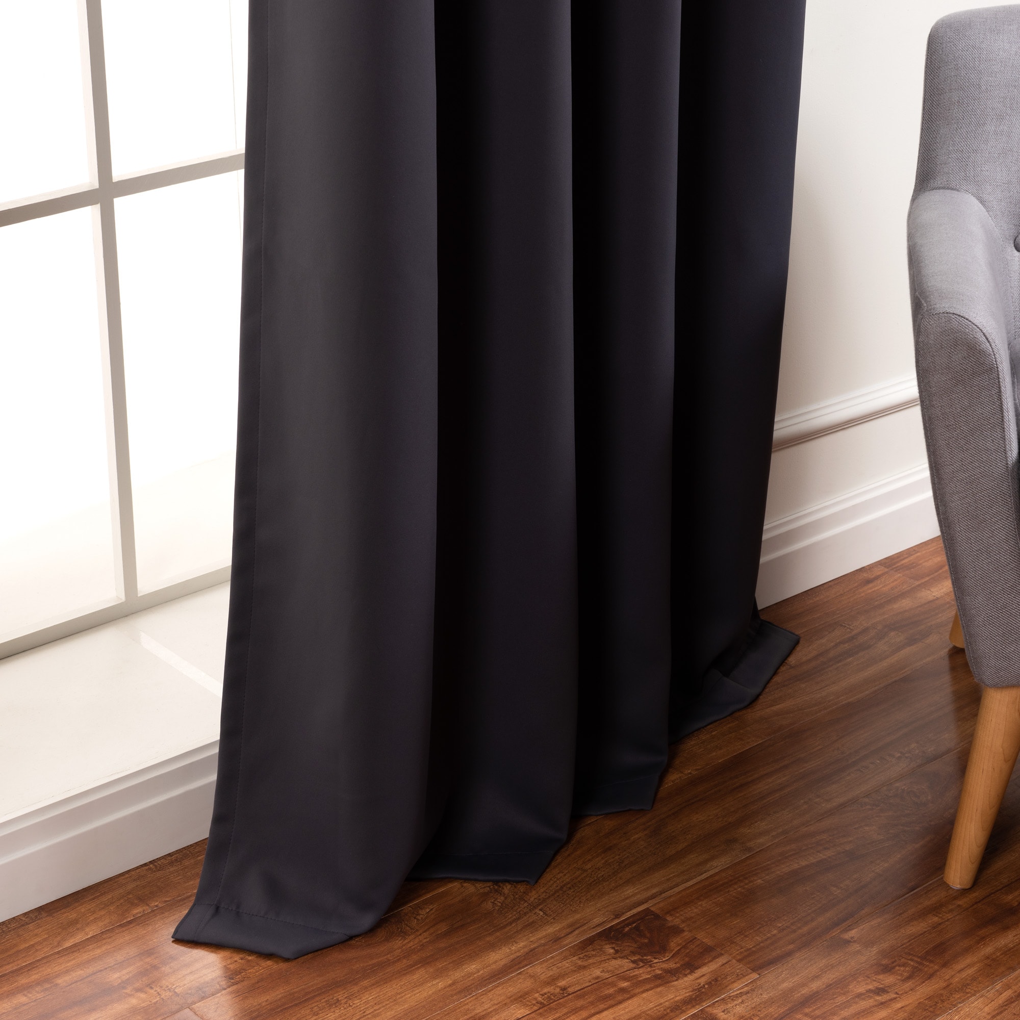 Best Home Fashion GROM-108-DARK.GREY curtains - View #5