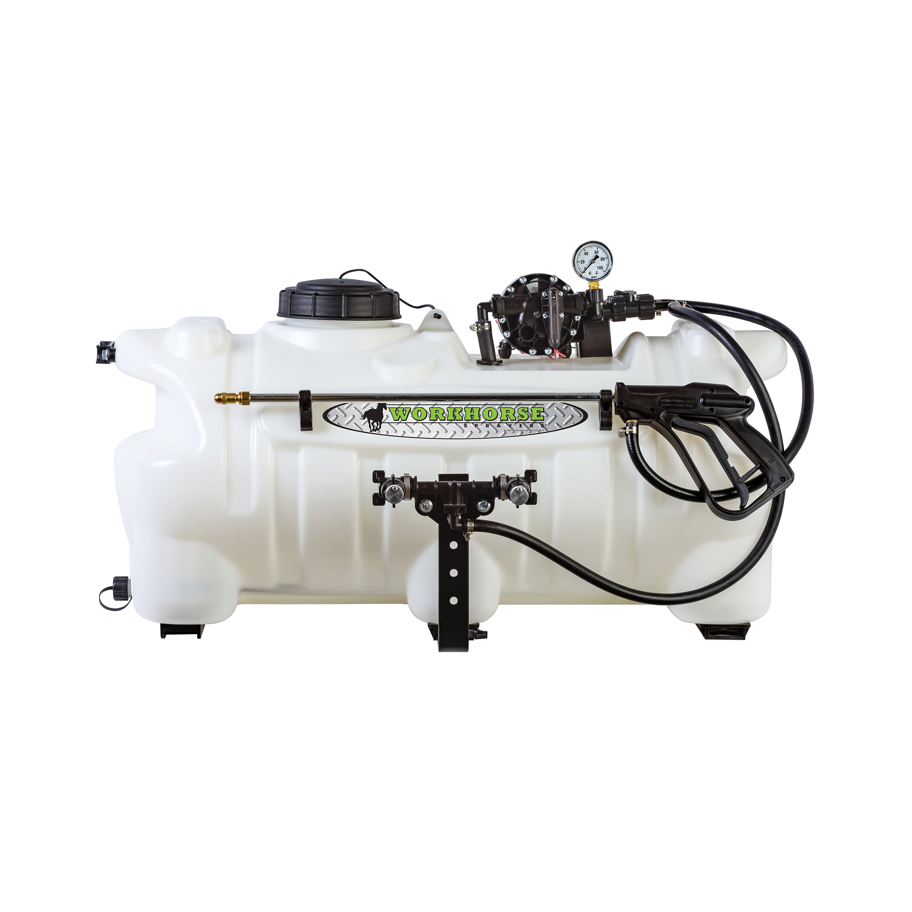 Workhorse Sprayers ATV25BL 25-Gallon 12-volt Rubber Hose Boom Sprayer with Adjustable Spray