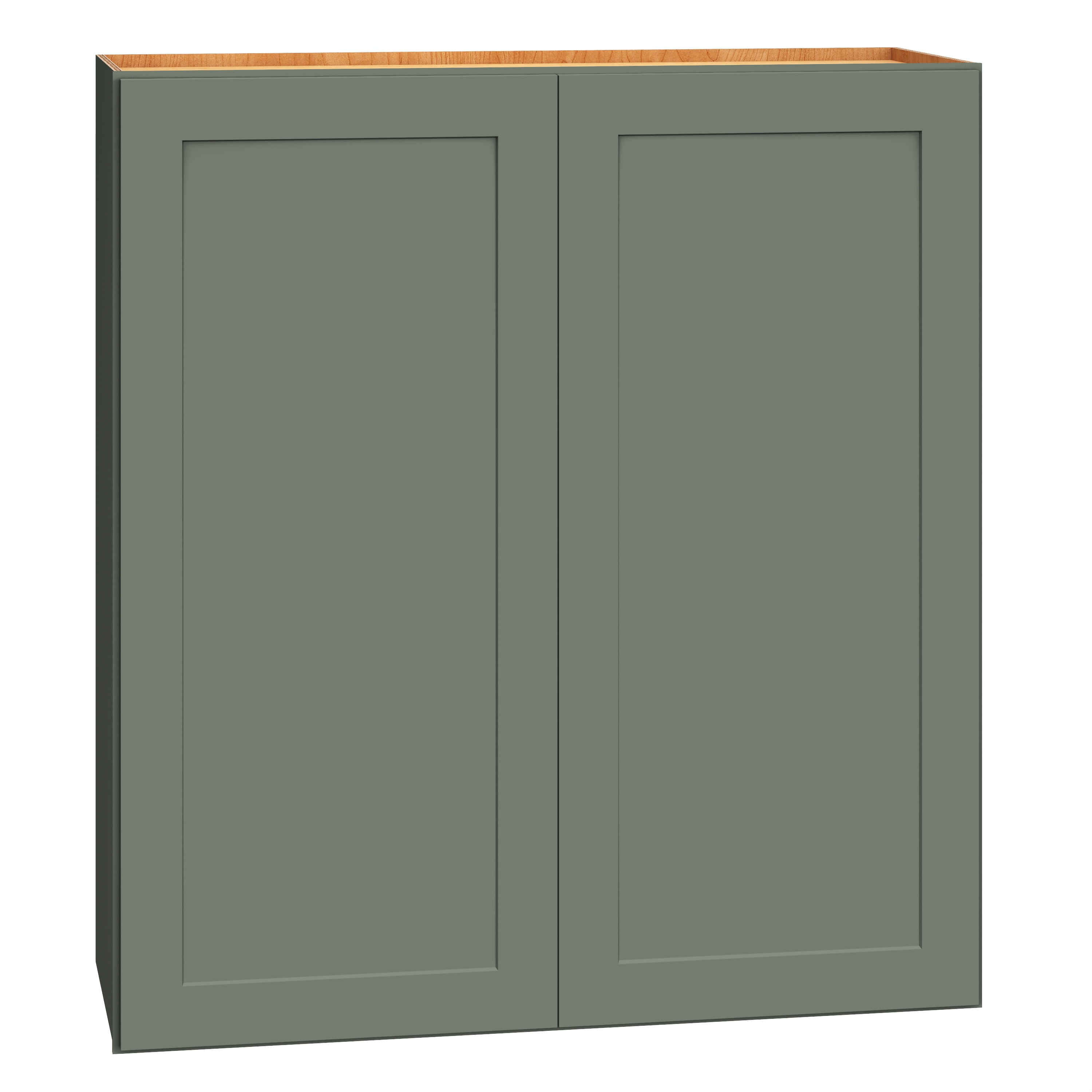 Diamond Express 61H-W3336 Jamestown 33-in W x 36-in H x 12-in D Retreat Green Wall Fully assembled Plywood Cabinet (Recessed Panel Shaker)