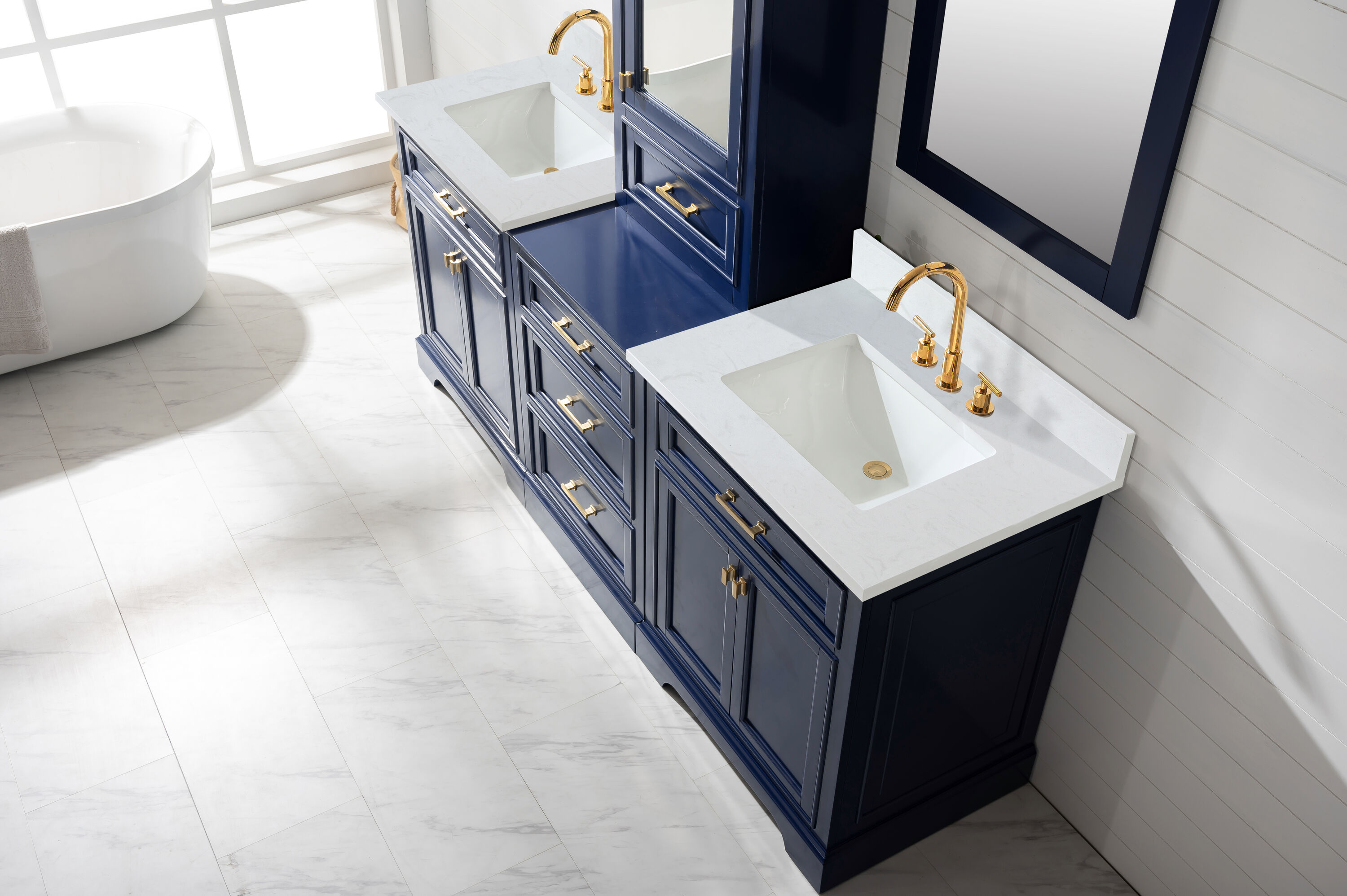 Design Element ML-96MC-BLU Bath-Vanity-Combo - View #4