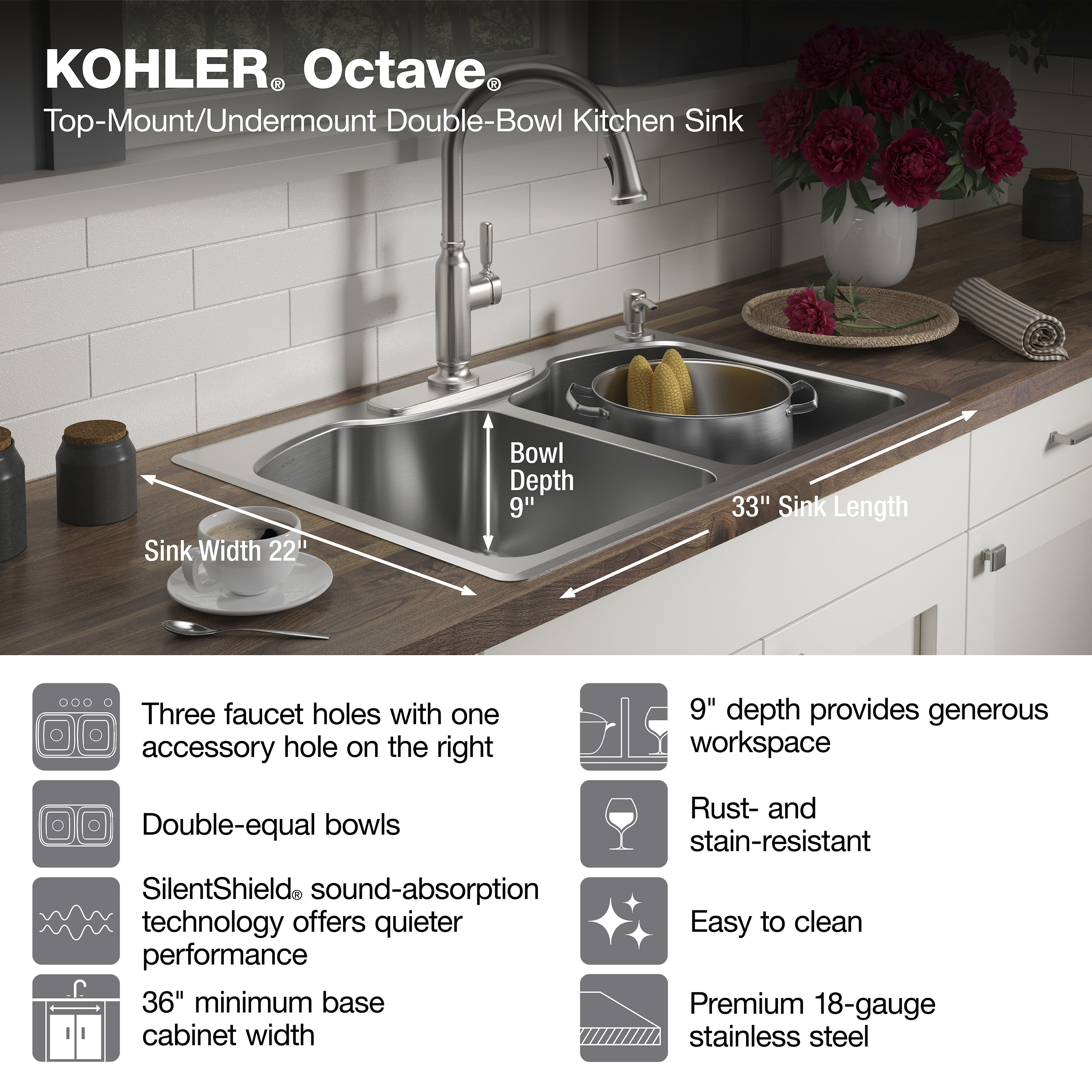 KOHLER R3842-4-NA Kitchen-Sinks - View #6