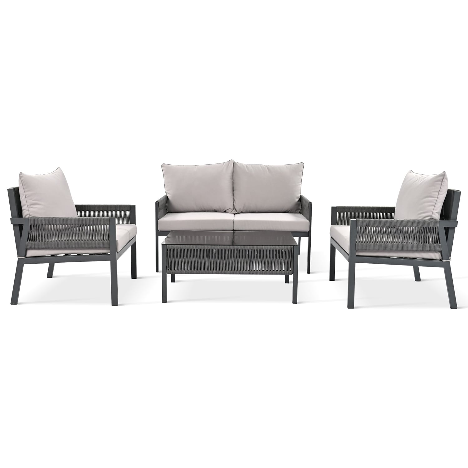 GZMR MS-PC006AE-GY Patio-Conversation-Sets - View #4