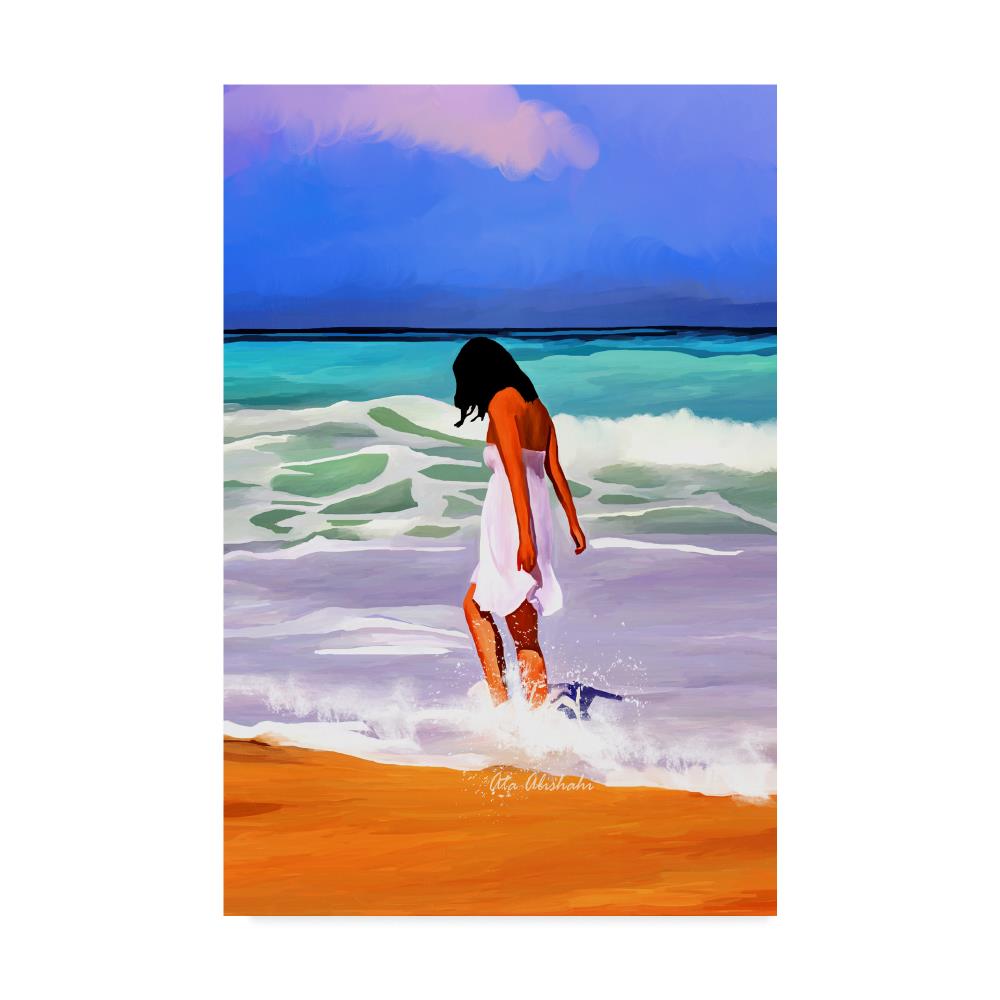 Trademark Fine Art ALI22502-C1624GG Framed 16-Inches H x 24-Inches W People Canvas Print