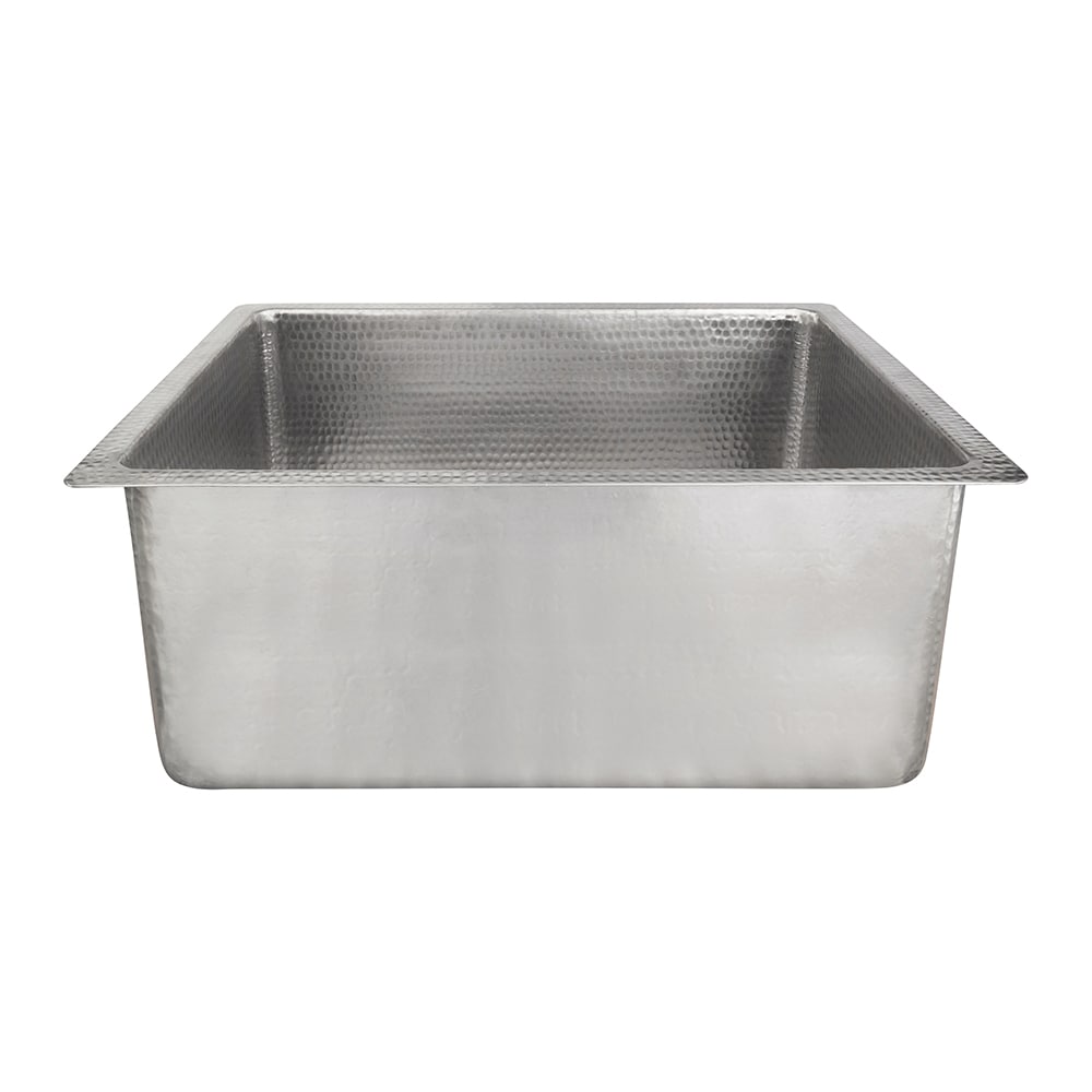 PREMIER COPPER PRODUCTS Bar Sinks 20 In L X 16 In W Nickel Undermount   47675186 