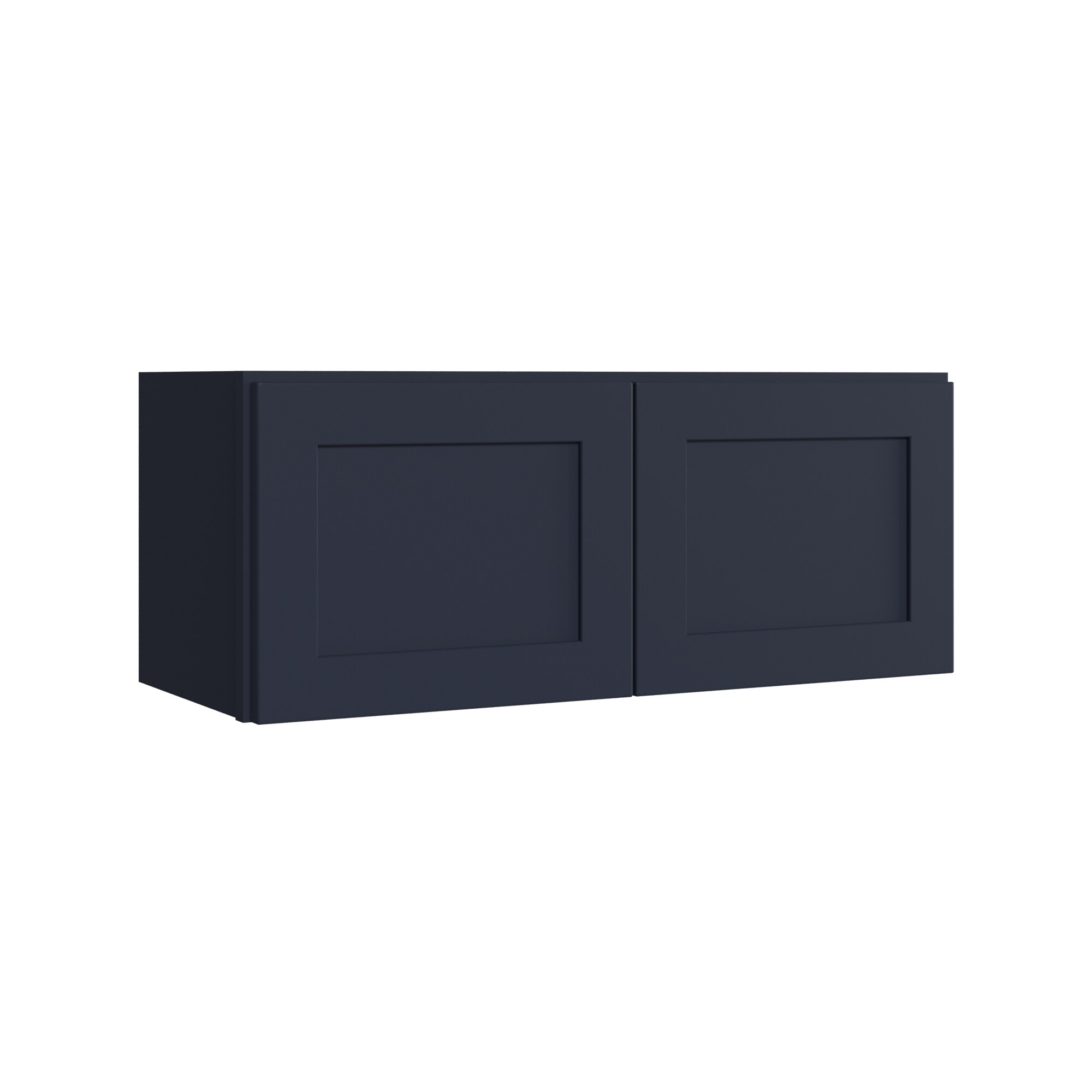 KraftMaid Momentum W3012G77 Deveron 30-in W x 12-in H x 12-in D Midnight Wall Fully assembled Plywood Cabinet (Recessed Panel Shaker)