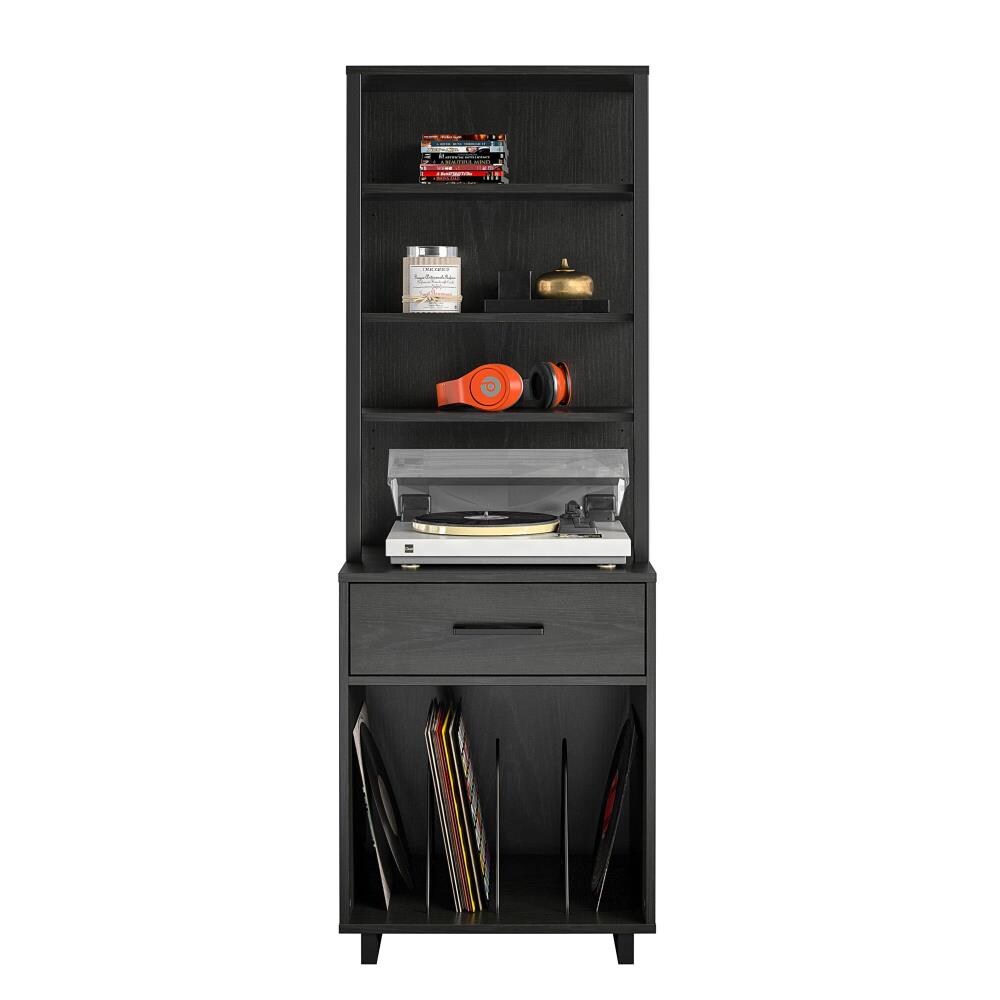 Ameriwood Home Black Record Player Stand in the Turntables Accessories department at Lowes