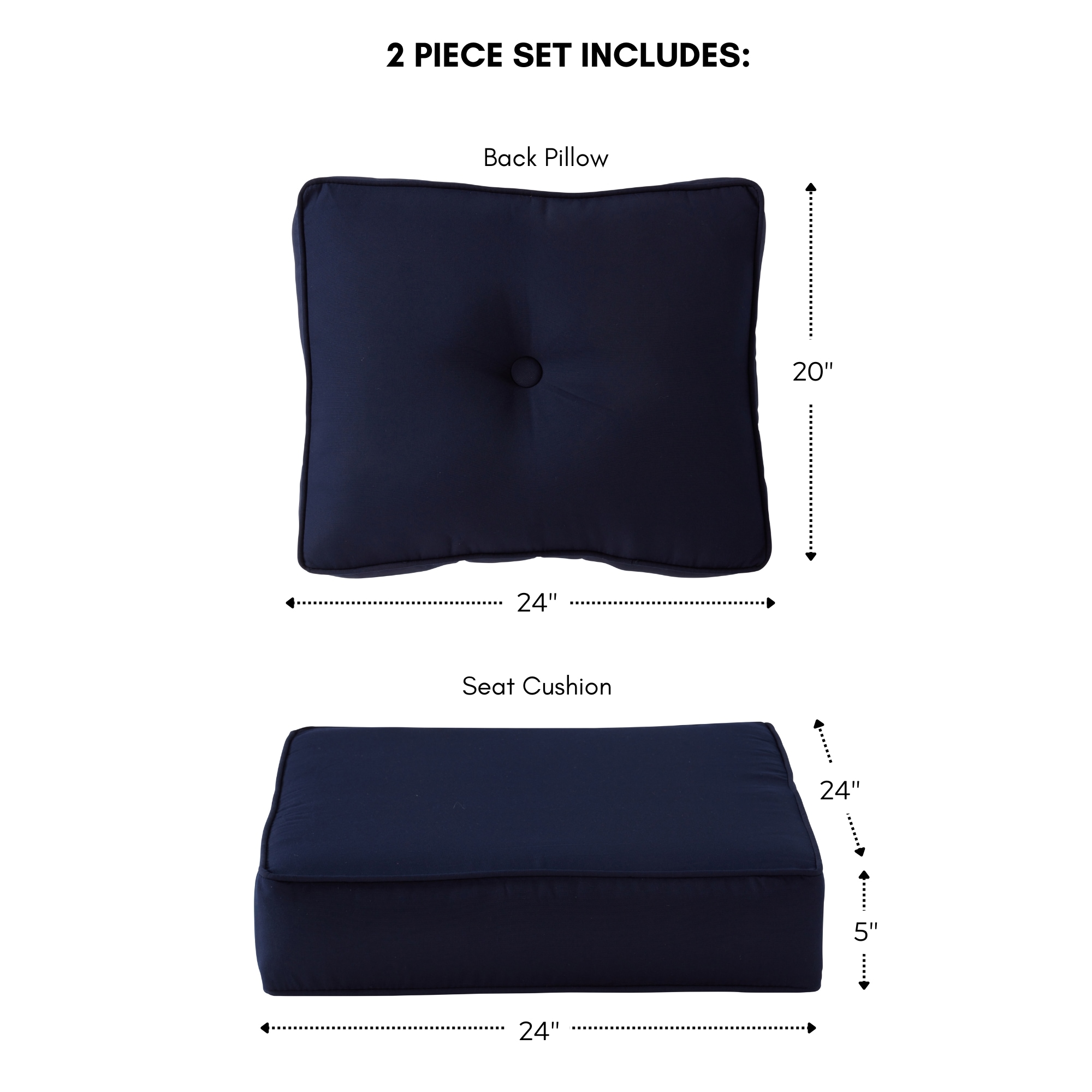 Outdoor seat cushions 20 x outlet 24