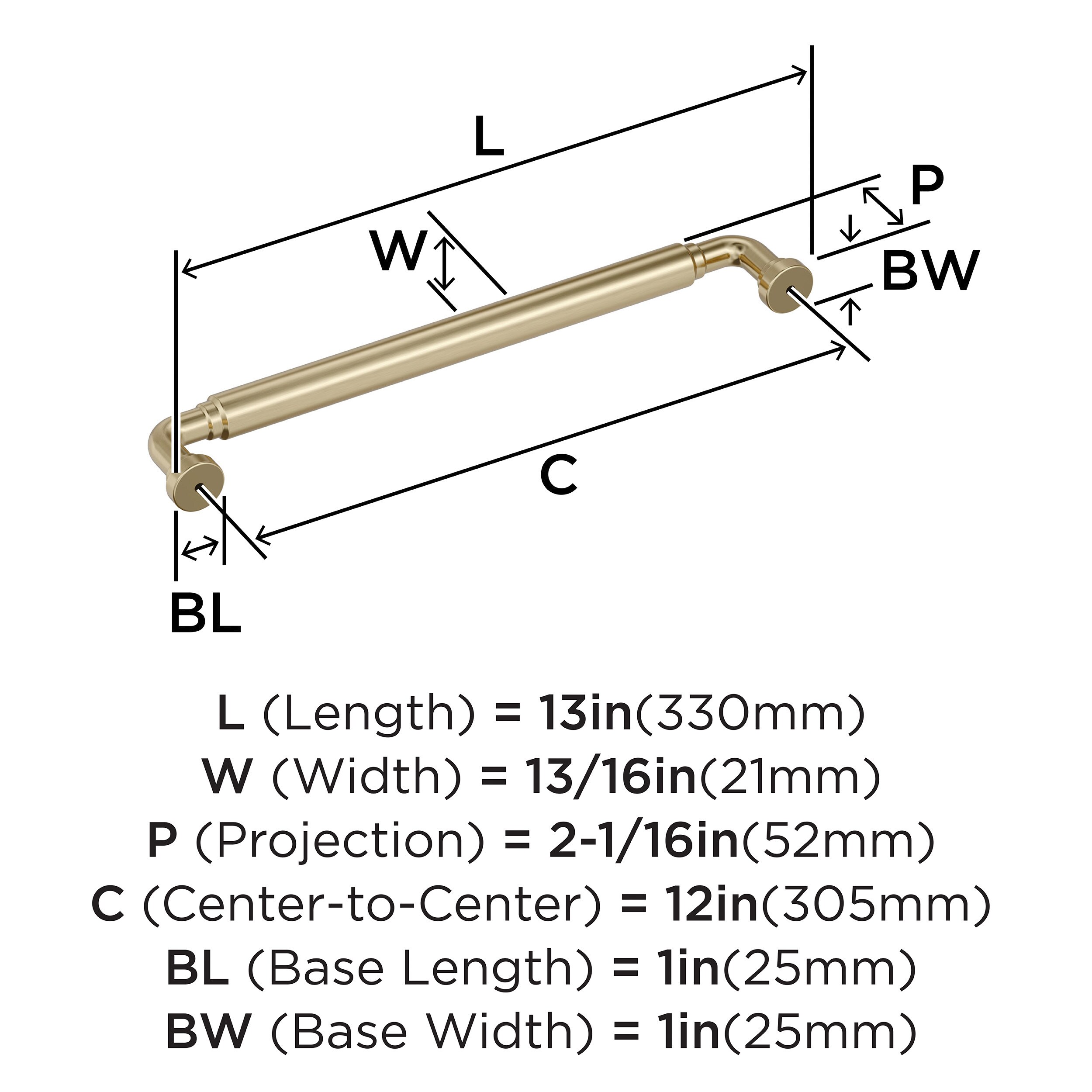 Amerock BP37669BBZ Cabinet-Pulls - View #4