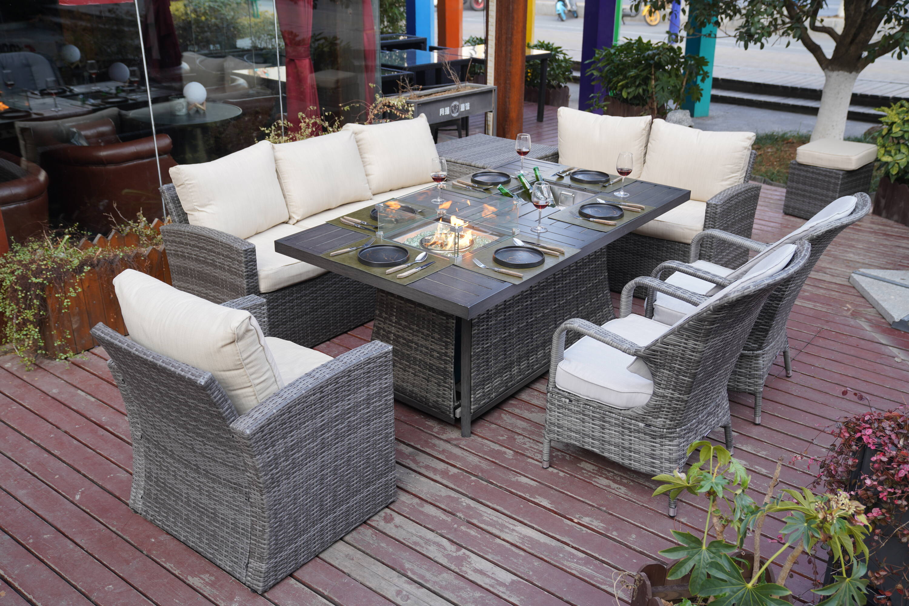 Direct Wicker DWG-1403B06FI009-G Patio-Dining-Sets - View #4