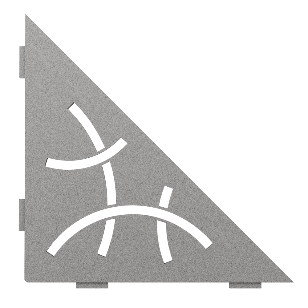 Schluter Systems SES1D6TSSG Shelf Triangular Corner Curve Stone Grey