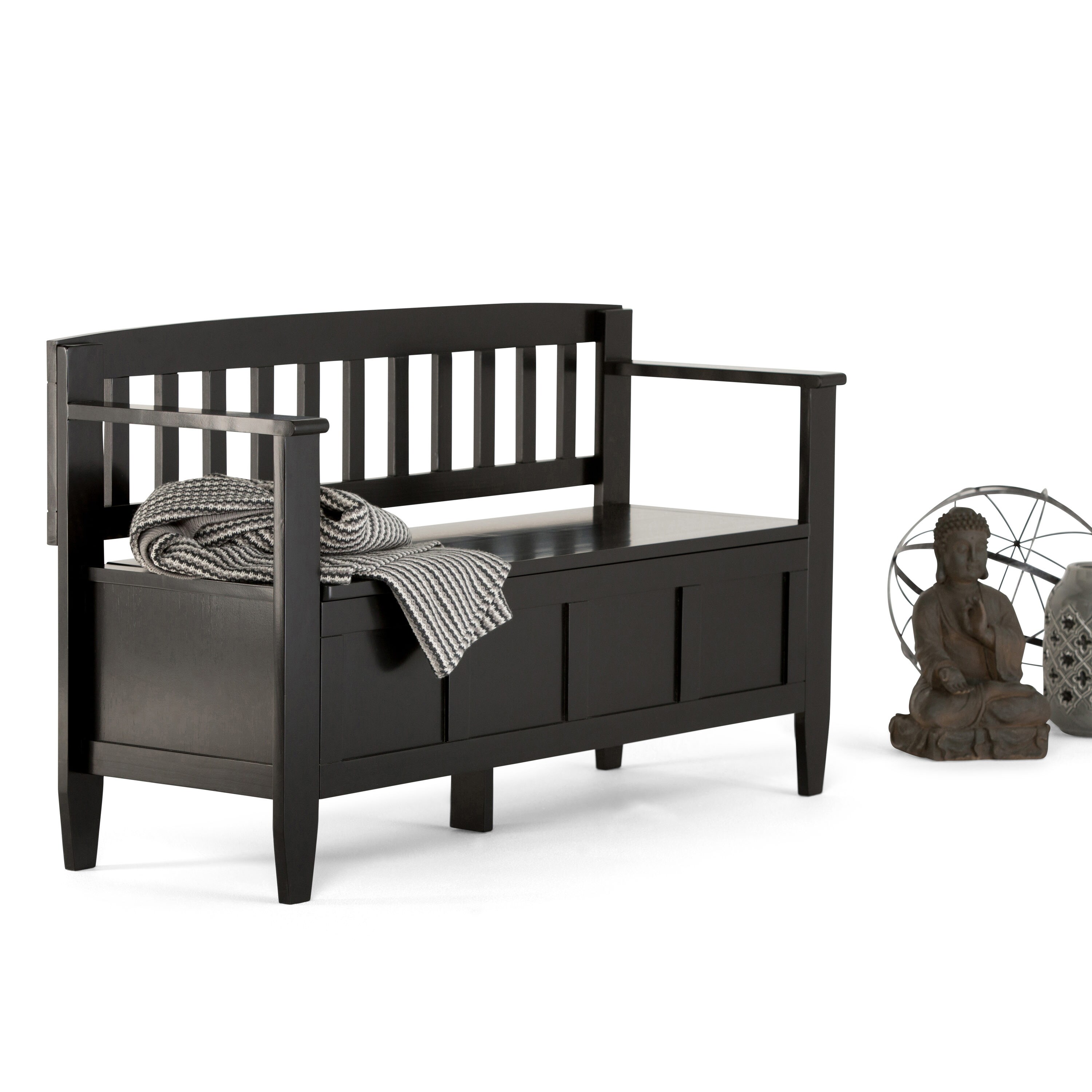 Simpli Home 3AXCBROBEN-BL bench - View #10