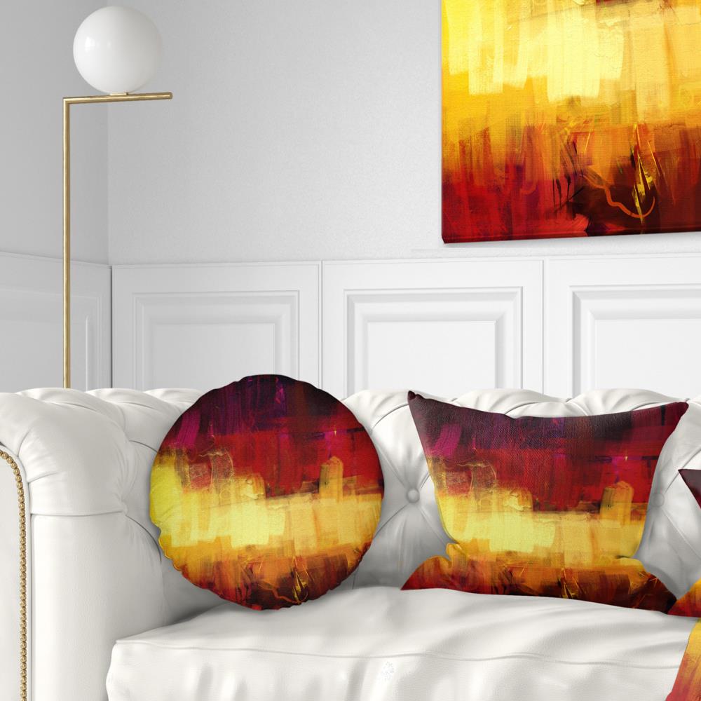 Designart CU6185-12-20 12-in x 20-in Red Indoor Decorative Pillow