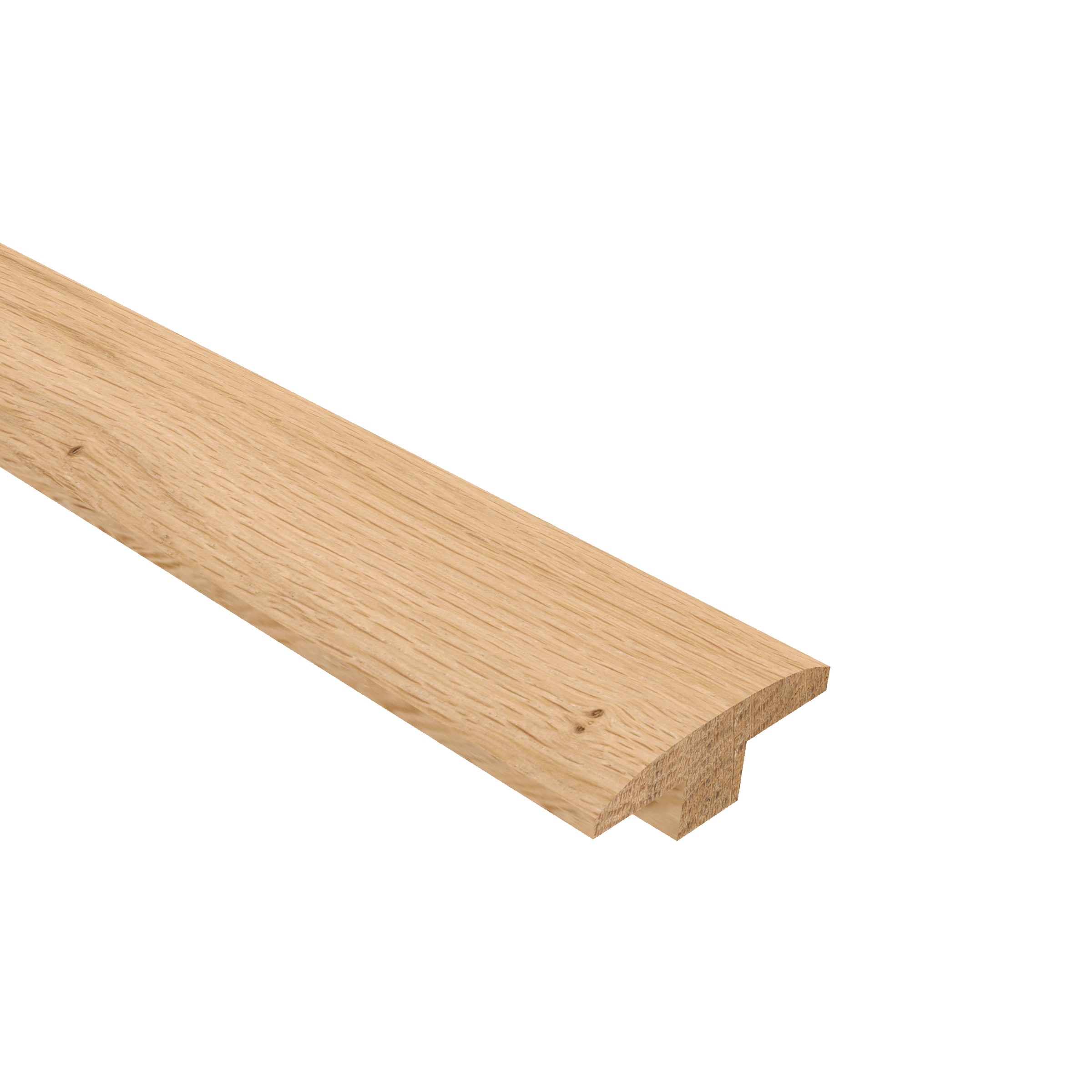 CALI 7602000719 Cellar Vintner Gold 3/4-in T x 2-in W x 74.8-in L Prefinished European white oak Wood T-moulding Floor Moulding Trim