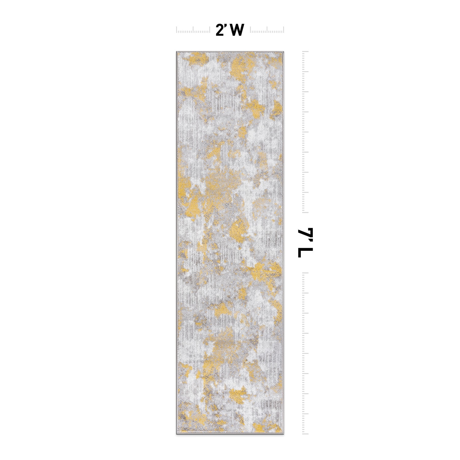 World Rug Gallery 934YELLOW2X7 rugs - View #3