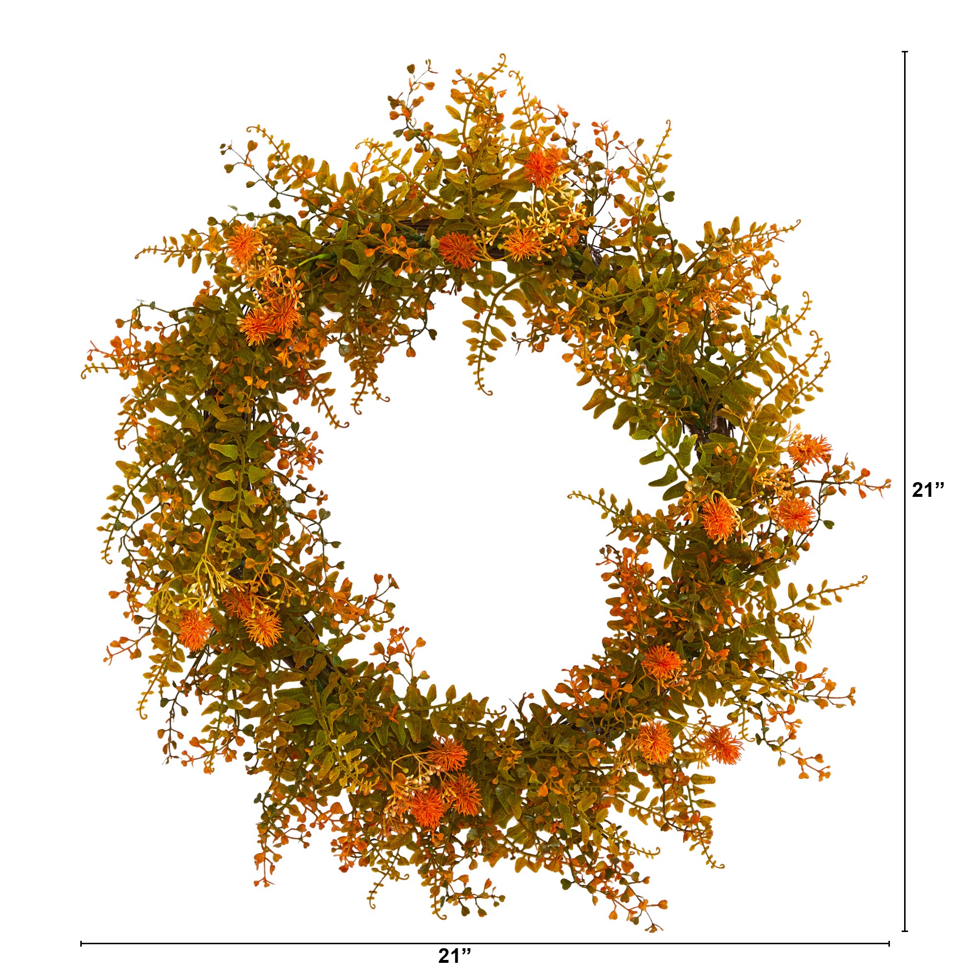 Nearly Natural W1127 Artificial-Thanksgiving-Wreaths - View #3