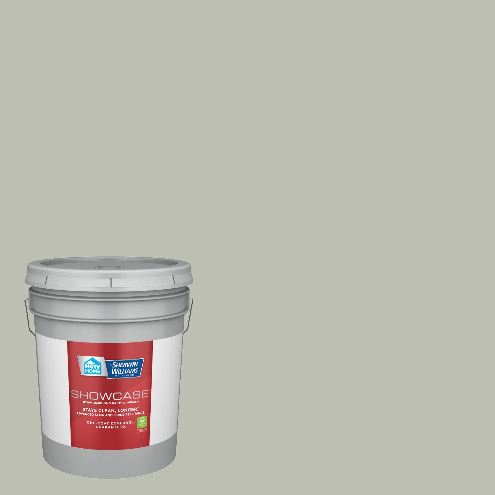 HGTV HOME by Sherwin-Williams HGSW3266-935244 Showcase Flat Austere Gray HGSW6184 Acrylic Interior Paint Paint + Primer ( 5-gallon )
