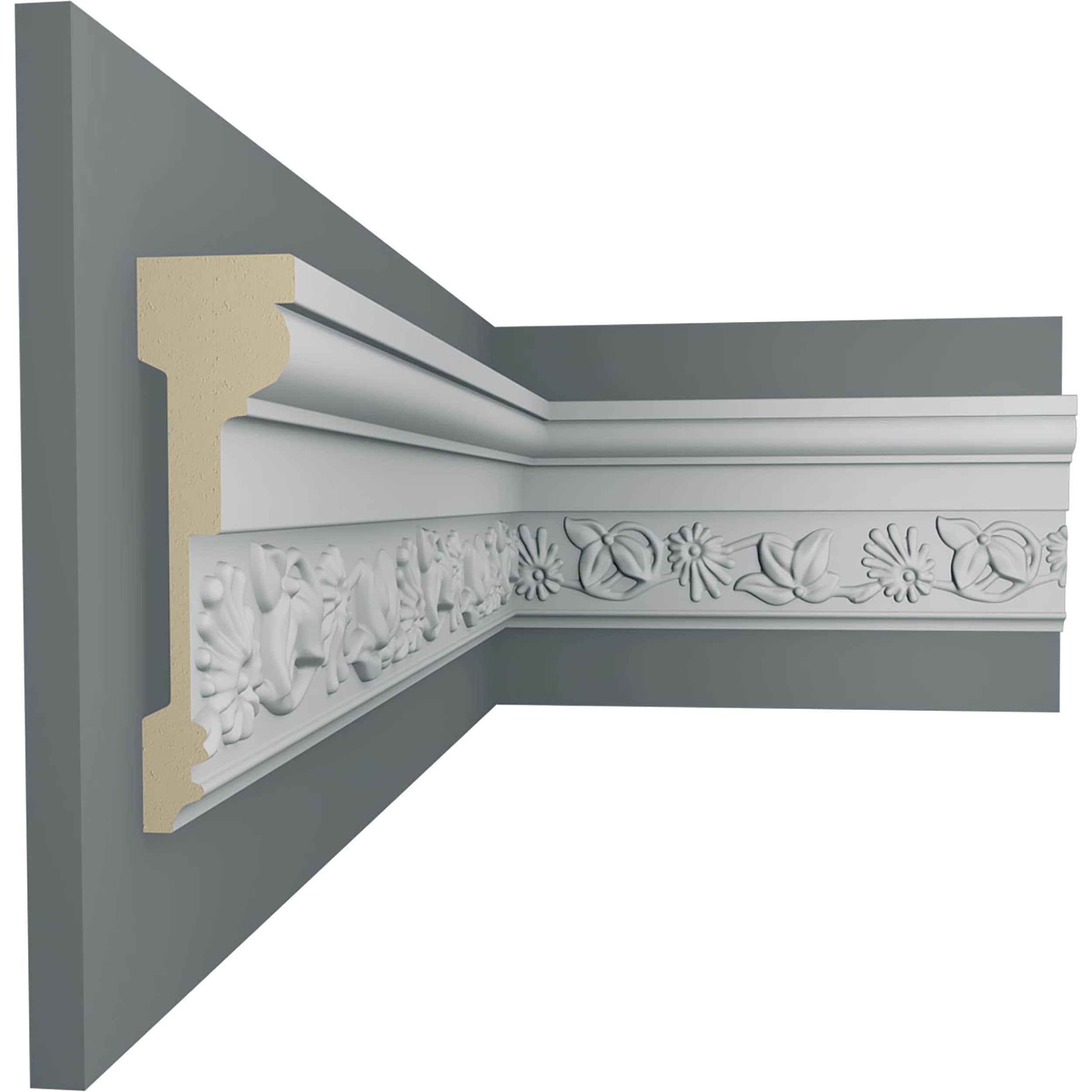 Ekena Millwork CHA04X01DY-CASE-12 Chair-Rail-Moulding - View #5