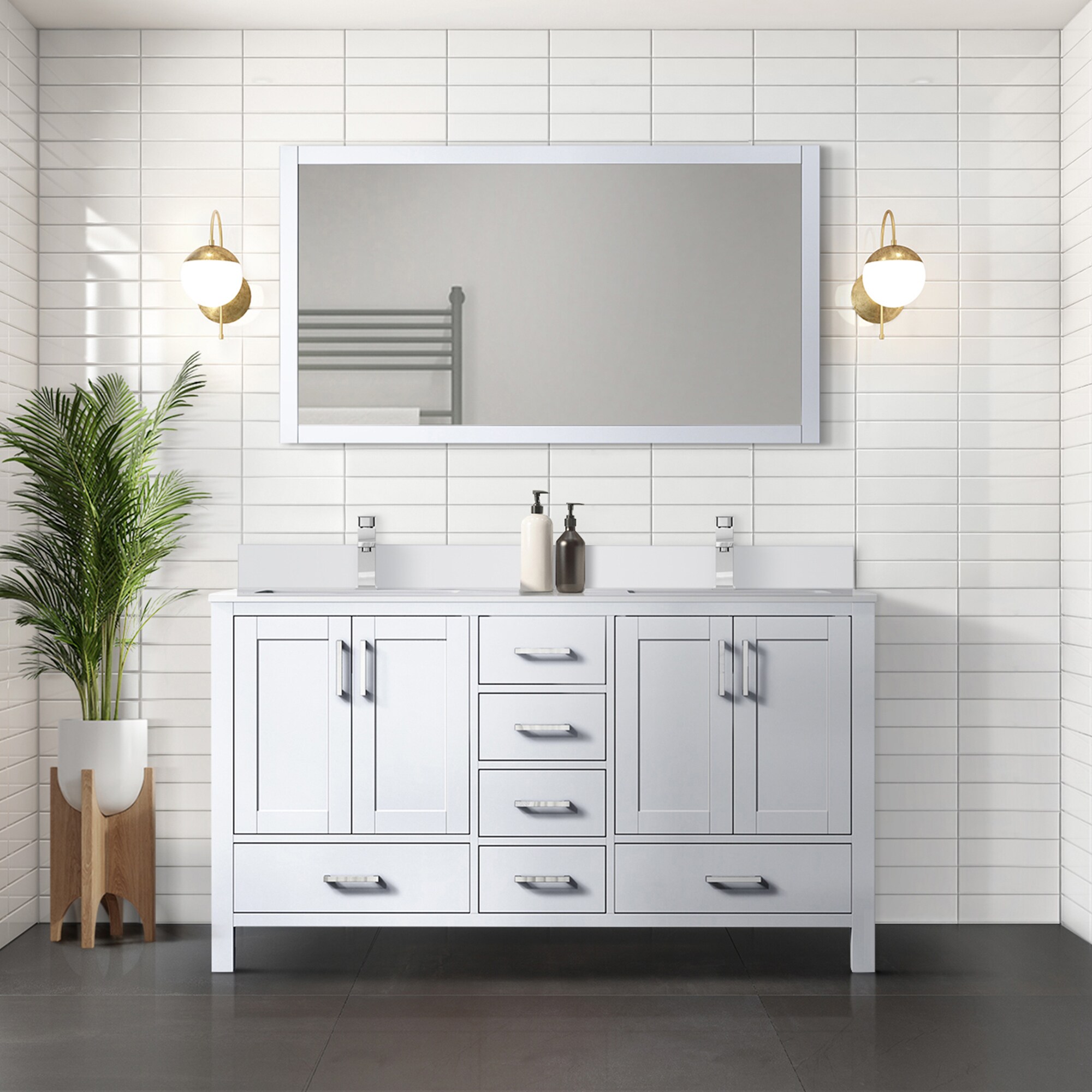 Lexora LJ342260DAWQM58 Bath-Vanity-Combo - View #7