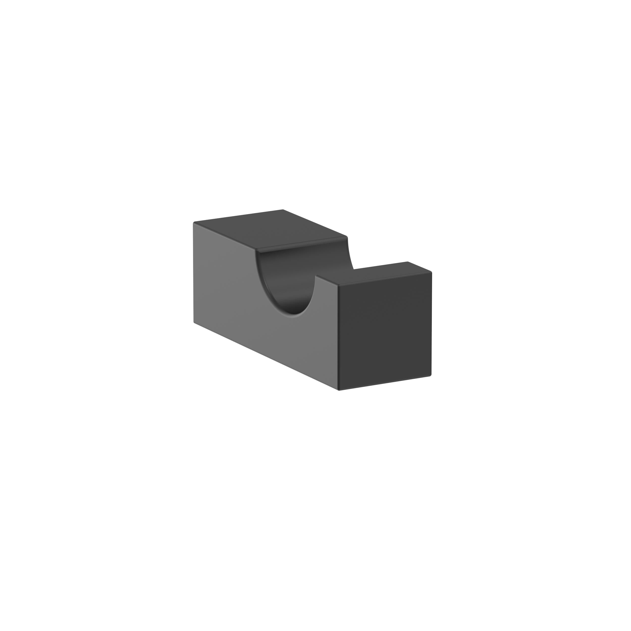 Amerock BH36080MB Monument Matte Black Single -Hook Wall mount Towel Hook