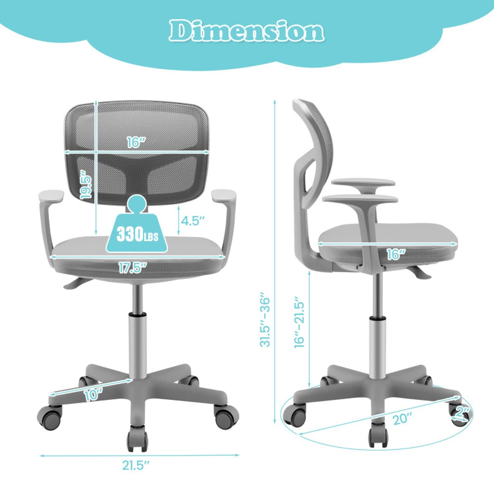 SUGIFT LW047SUGHY327 Kids-Chairs - View #3