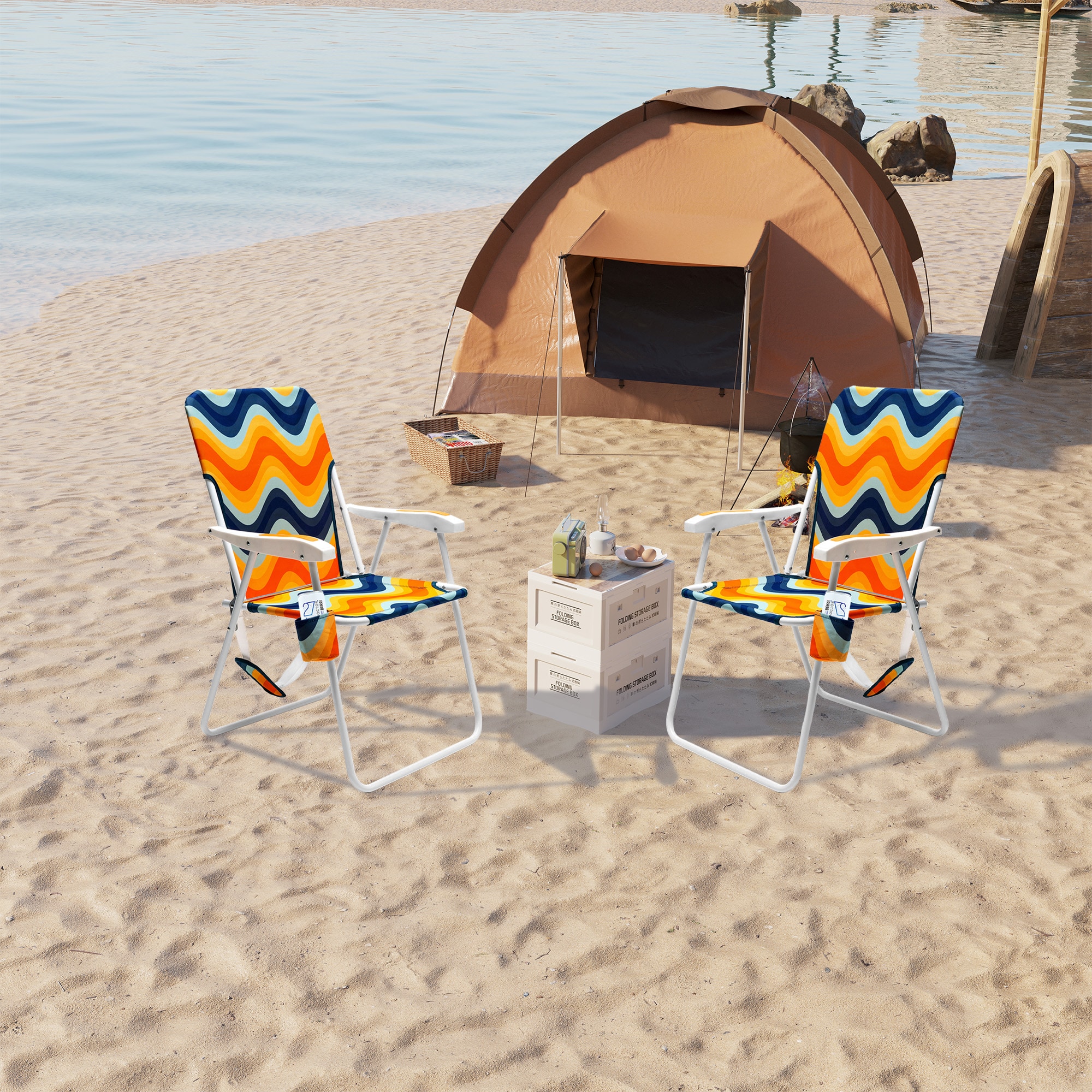 Clihome CL-P2AC1165XOG2 Beach-Camping-Chairs - View #3