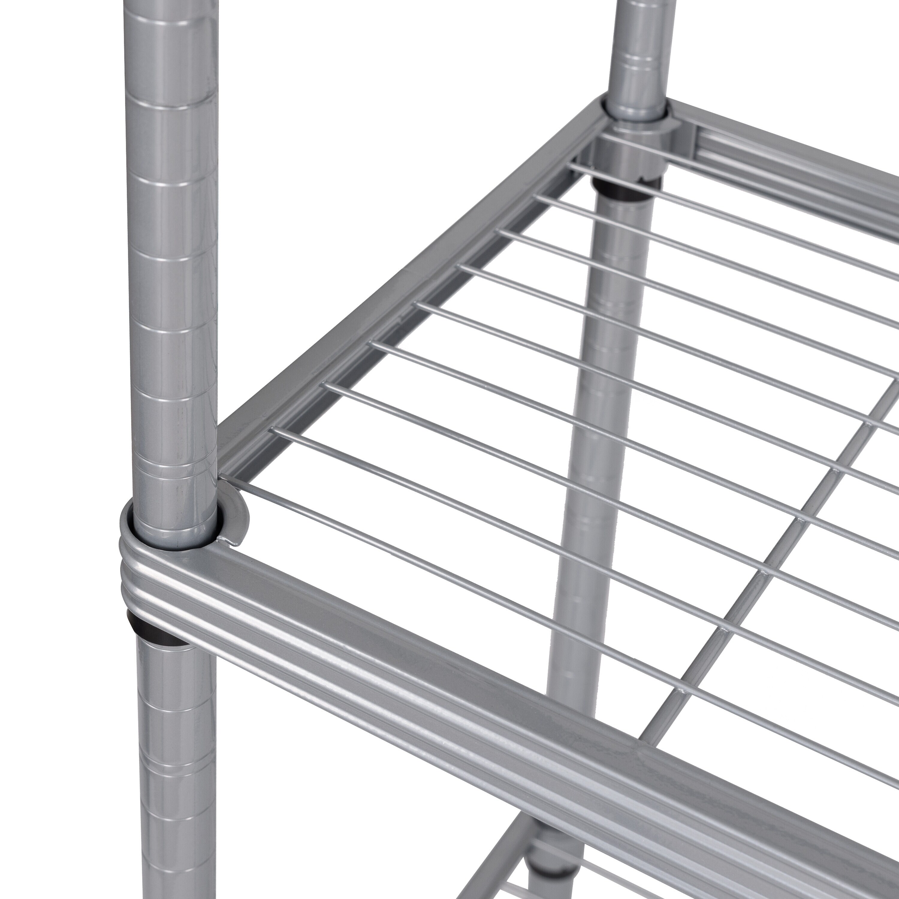 Seville Classics 4-Tier Steel Wire Shelving, Silver