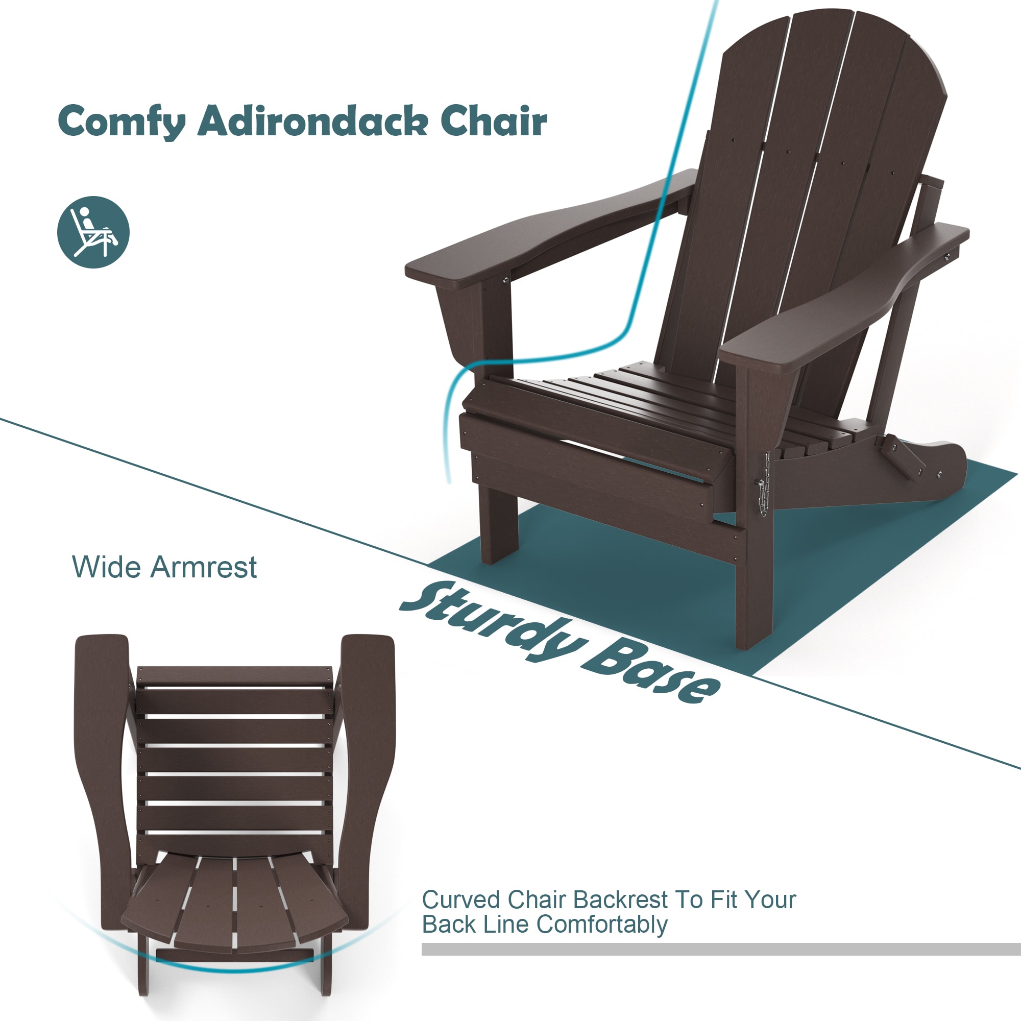 Poly furniture AC-HE01-BR Patio-Chairs - View #10