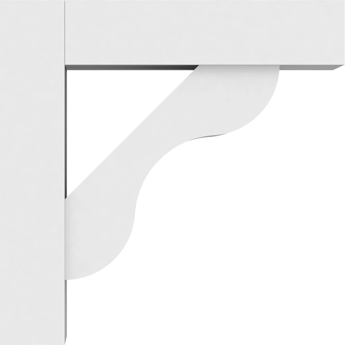 Ekena Millwork BKTP05X16X16CAR05 Exterior-Brackets-Braces - View #3