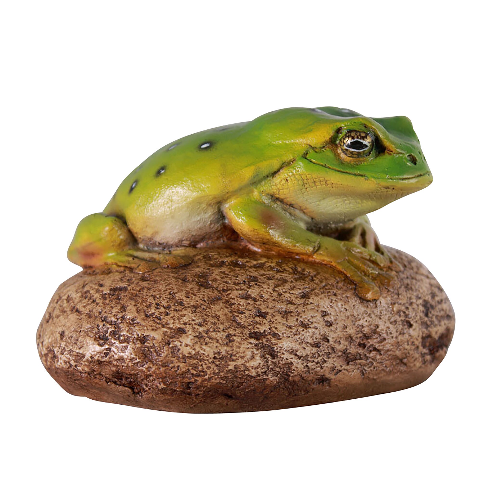 Design Toscano 4-in H x 6-in W Multiple Colors/Finishes Frog Garden ...