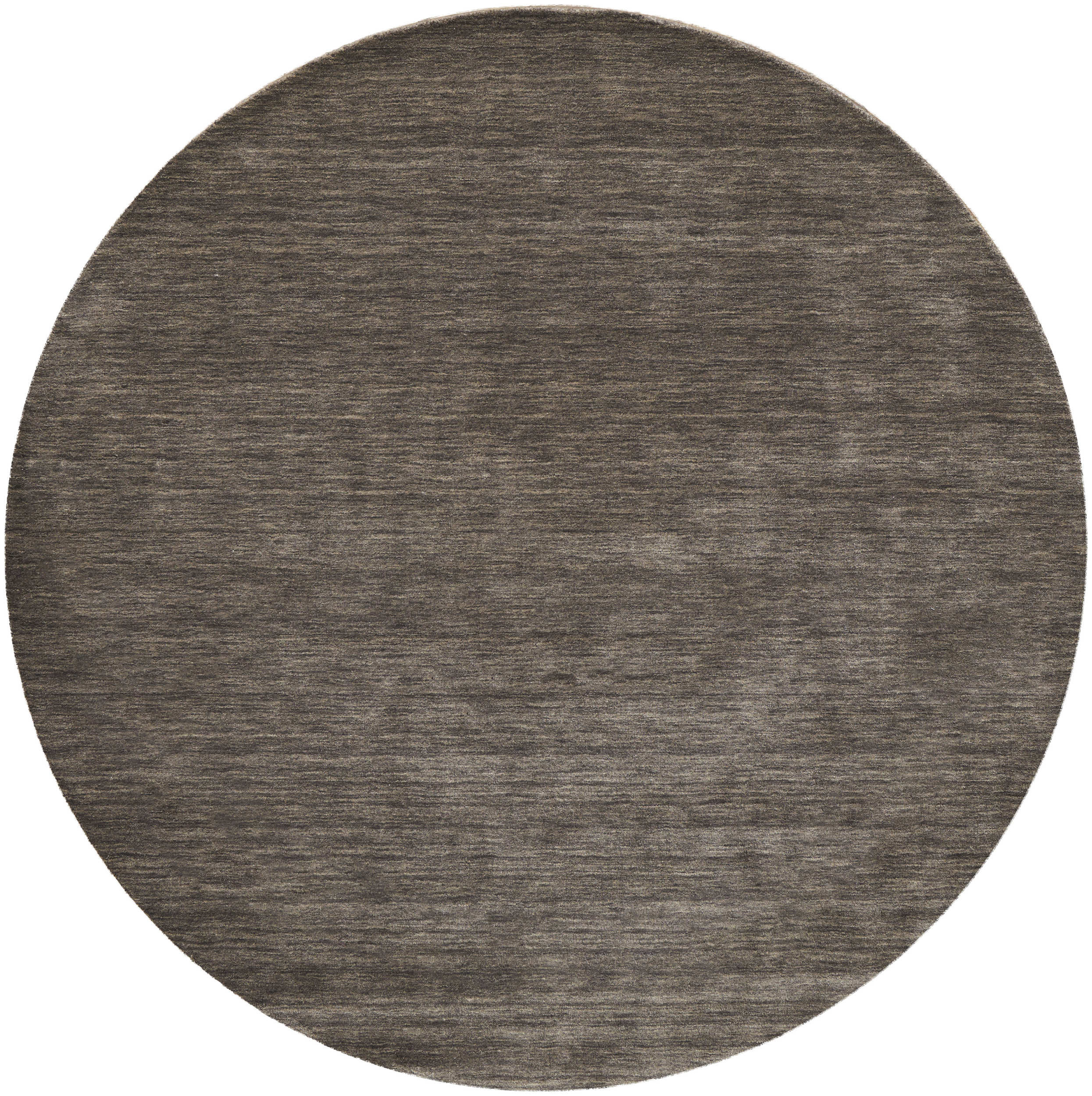Room Envy 579R8049CHL000N95 Celano 10 x 10 (ft) Loomed Wool Charcoal Gray/Gray Round Indoor Solid Mid-Century Modern Area rug