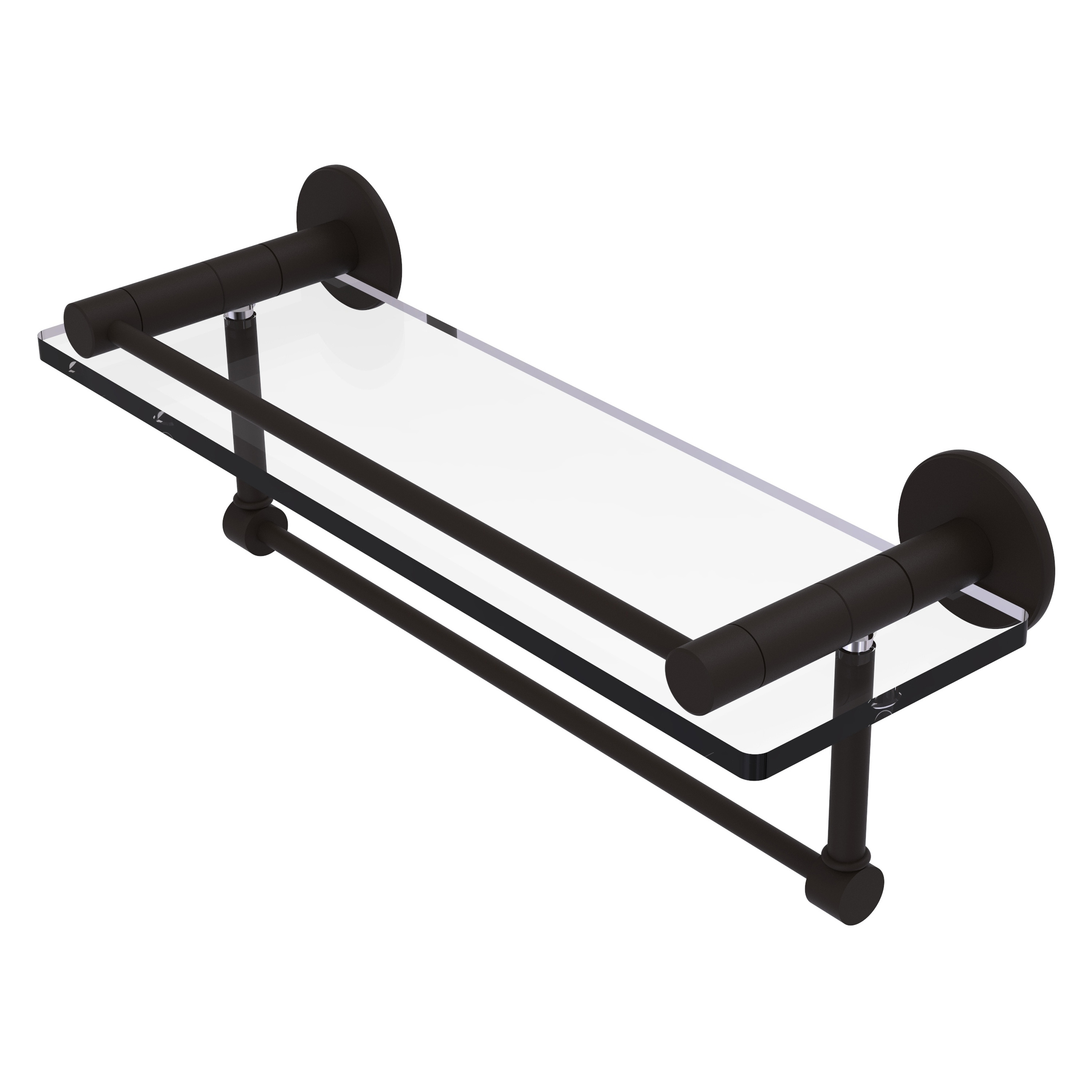 Allied Brass FR-1/16GTB-ORB Fresno Oil-rubbed Bronze Wall mount Bathroom Shelf ( 16-in x 5-in x 5-in )