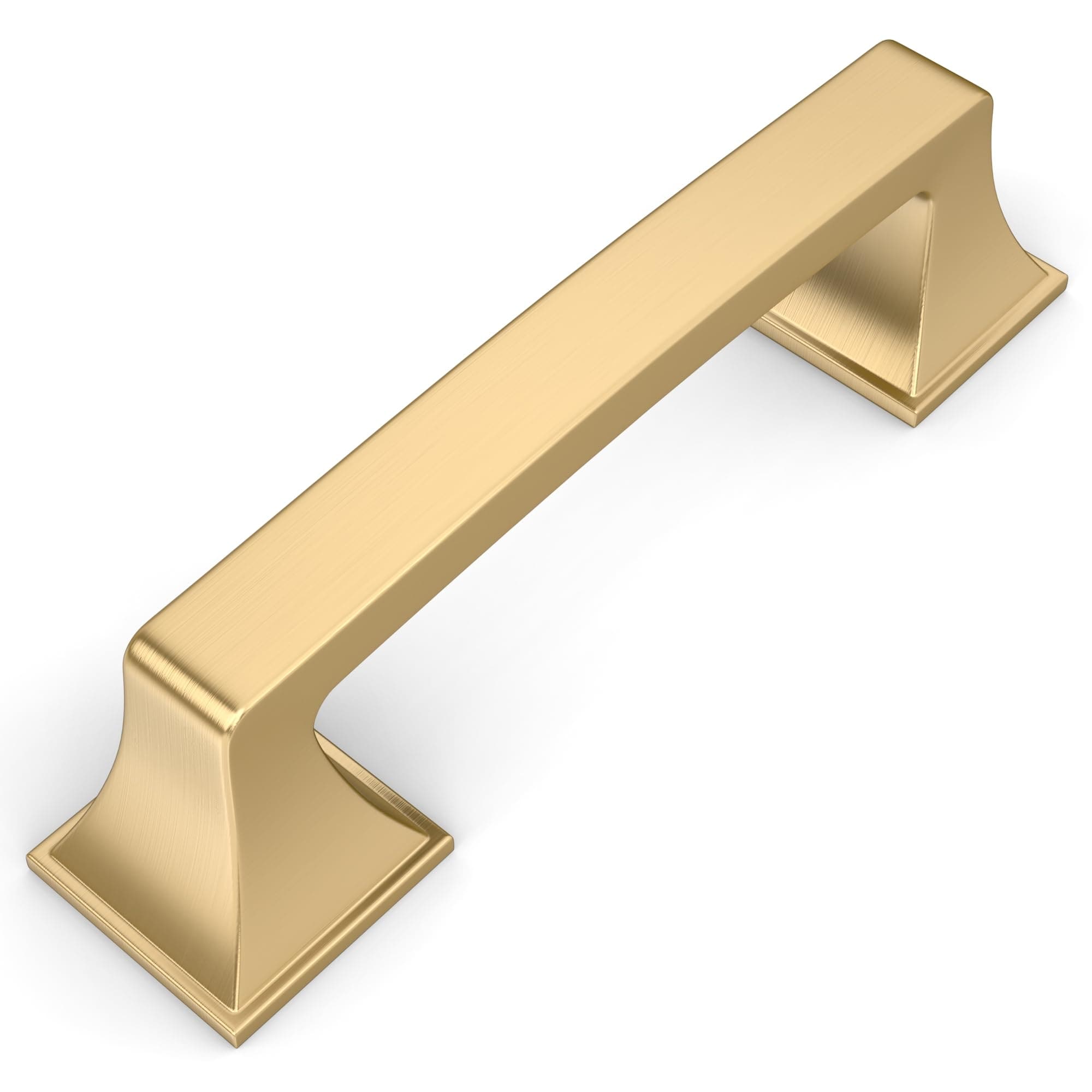 Lovav Champagne Bronze 3 inch Hole Center 10 Pack Solid Zinc Alloy Cabinet Pulls Hardware For Furniture Drawers Closets