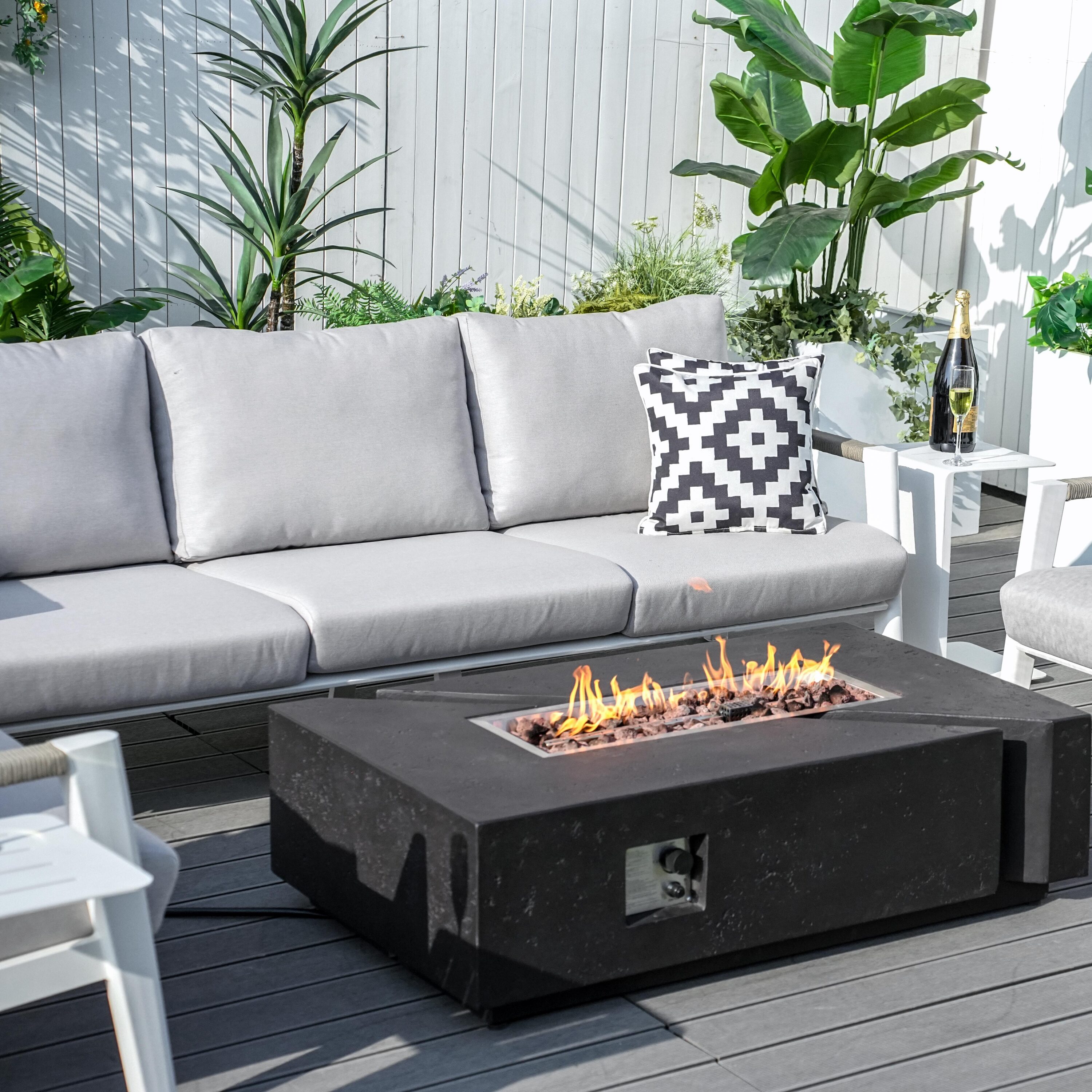 Direct Wicker DWG-2322W&24913BK Patio-Conversation-Sets - View #5