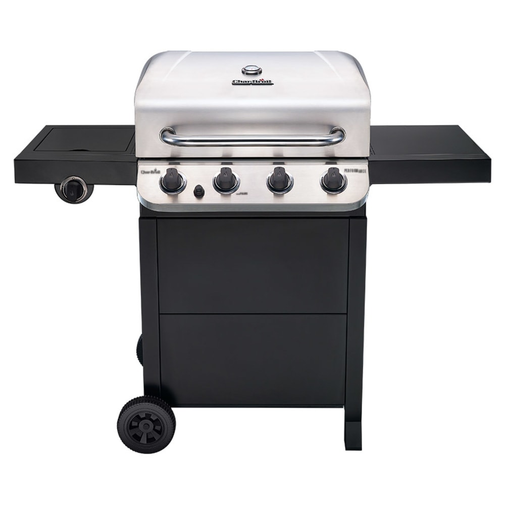 Char-Broil Performance Series Black and Steel 4-Burner Liquid Propane Gas Grill with 1 Side Burner at Lowes.com