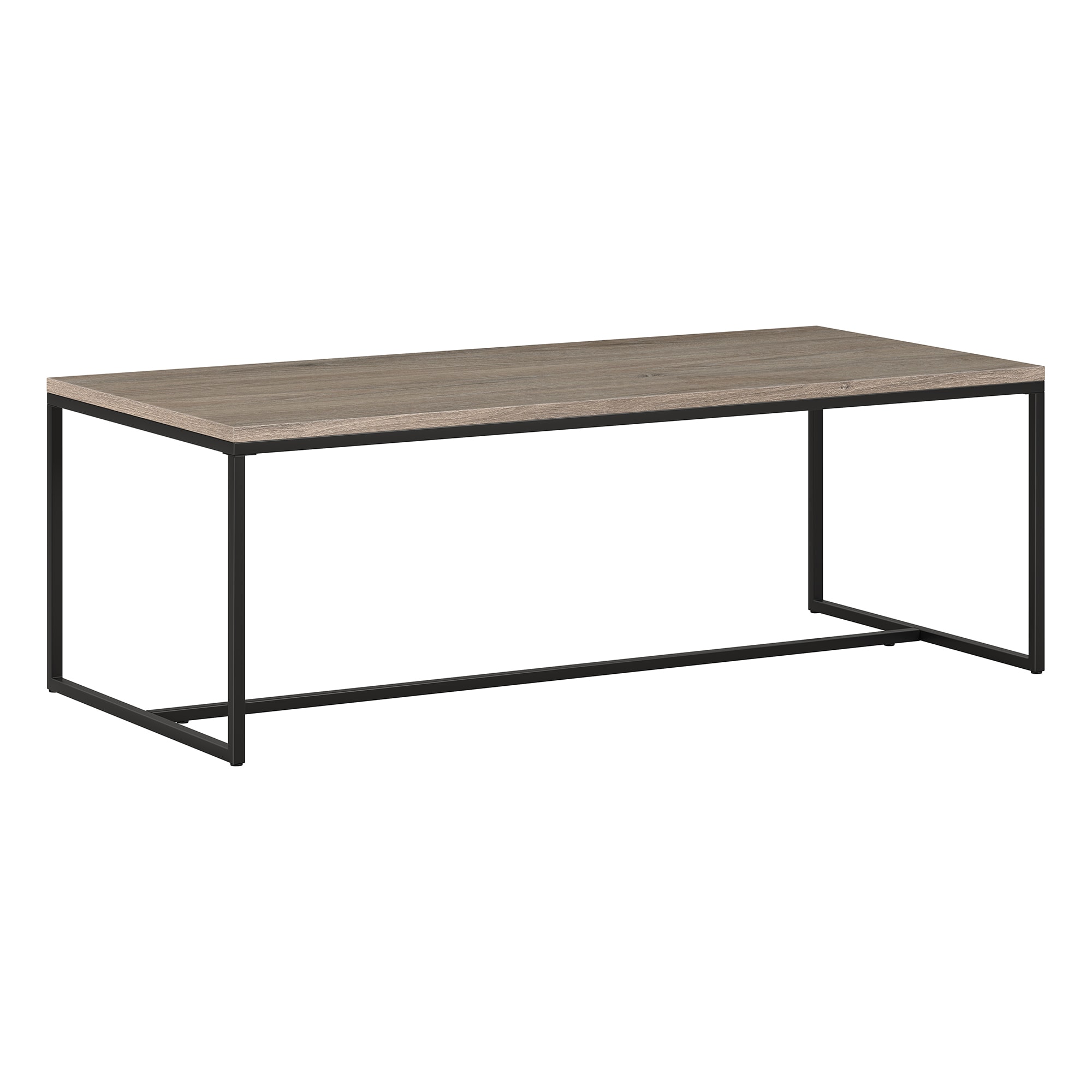 Hailey Home CT1523 Boone Antiqued Gray Oak Wood Modern Coffee Table