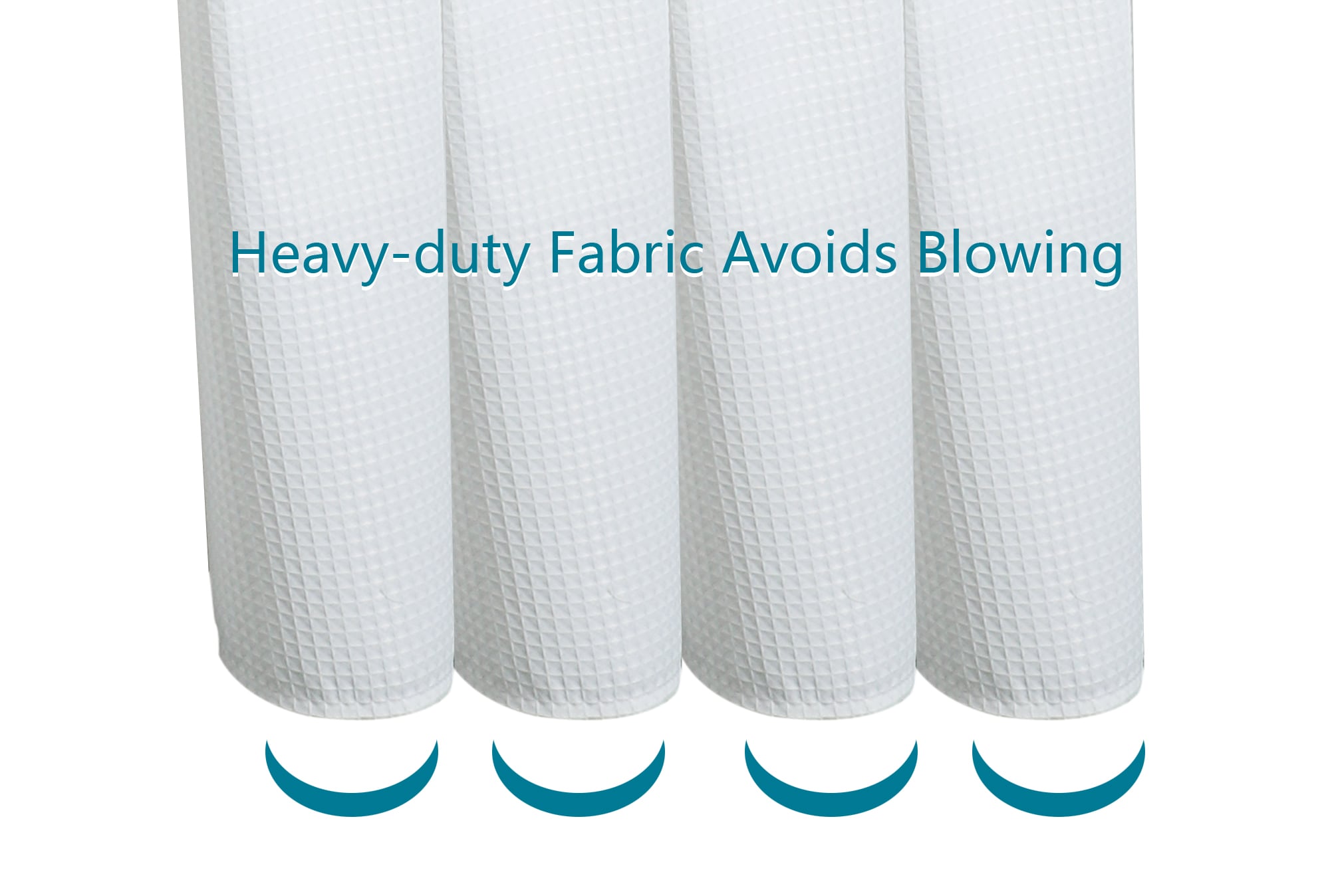 Utopia Alley BL3WW Shower-Curtains-Liners - View #2