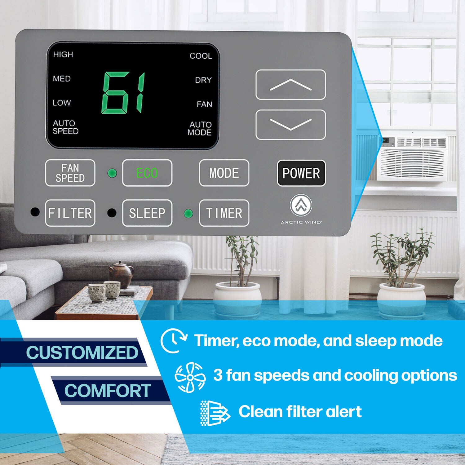 Arctic Wind 1AW15000EA Window-Air-Conditioners - View #3