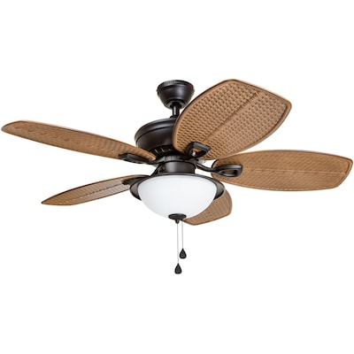 Oil Rubbed Lighting Ceiling Fans At Com - Landry 52 In Indoor White Ceiling Fan With Light Kitchen