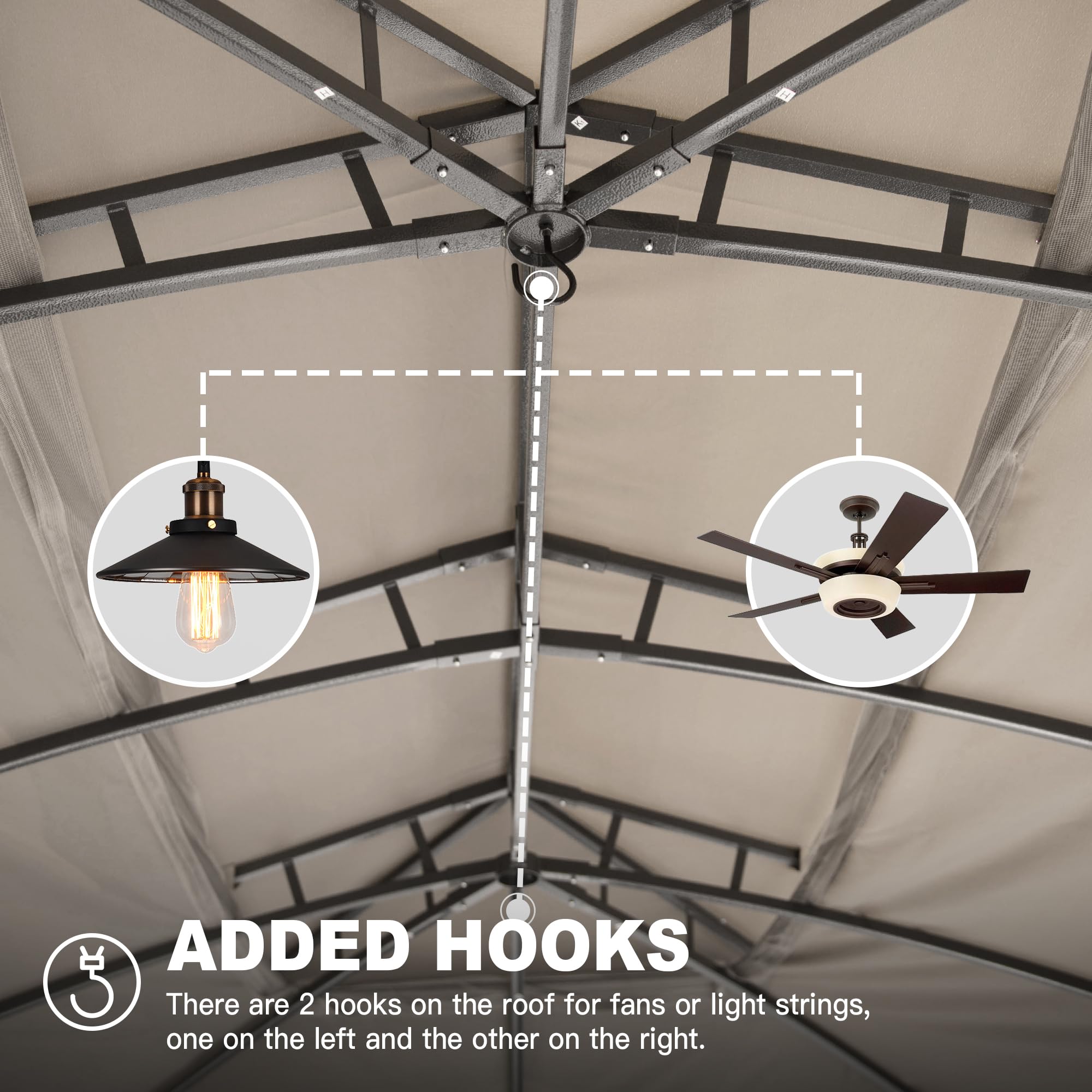 Wooakway FXLS0609-604A237 Wood-Resin-Gazebos - View #4